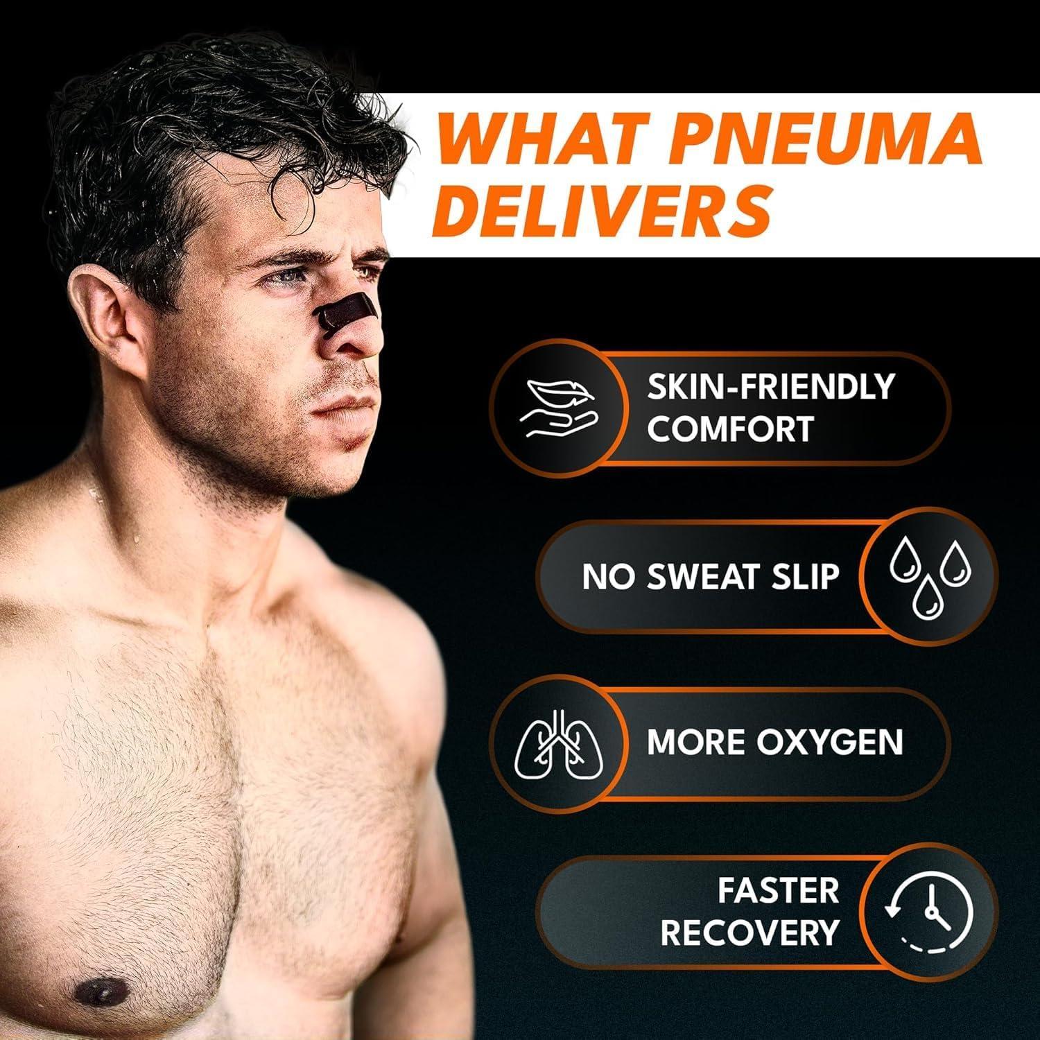 Tiras Nasales Pneuma para Atletas - Mejora Respiración y Rendimiento