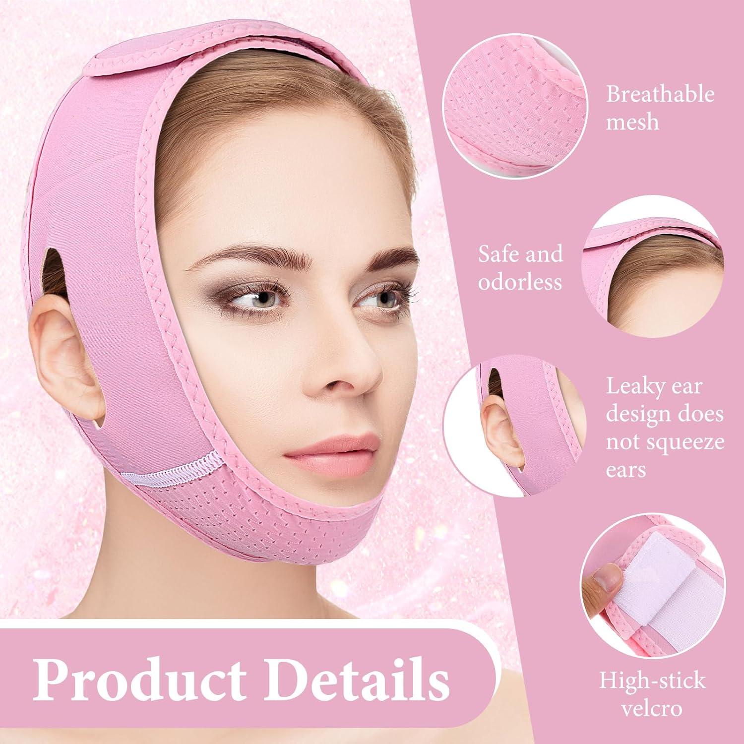 Mascarilla Reutilizable Levantadora de Línea V Yuanchu Rosa