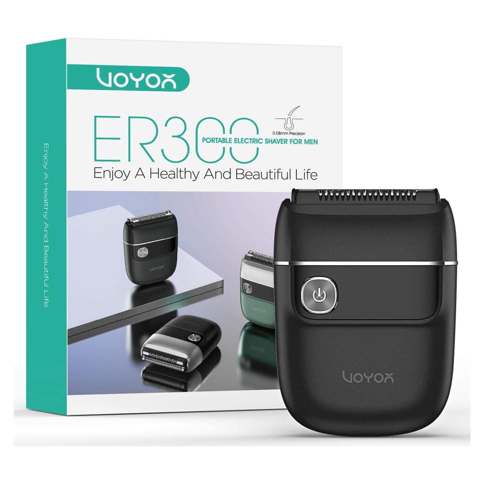 Afeitadora eléctrica VOYOR ER300 2 en 1 recargable IPX6