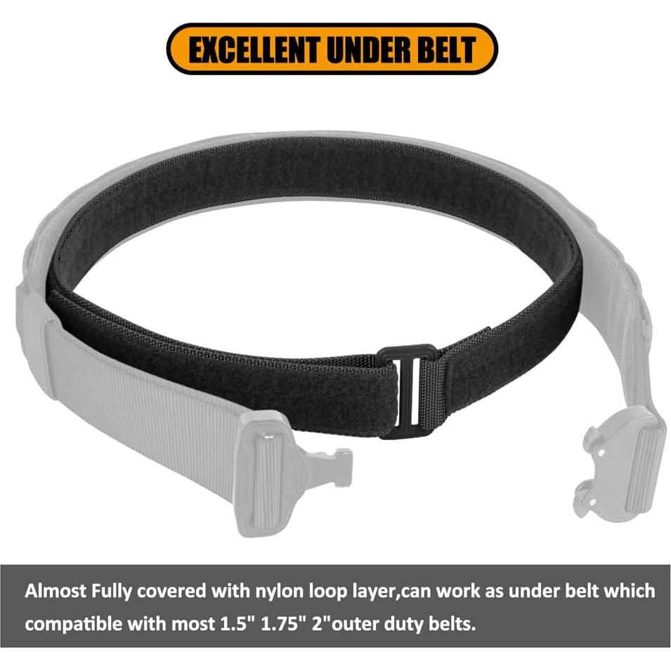 Cinturón Táctico KRYDEX EDC Asa Interna 1.5" Ajustable