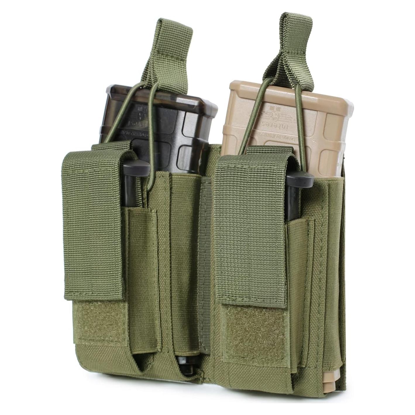 Pouch Molle Doble Triple Atwilltap Verde Táctico
