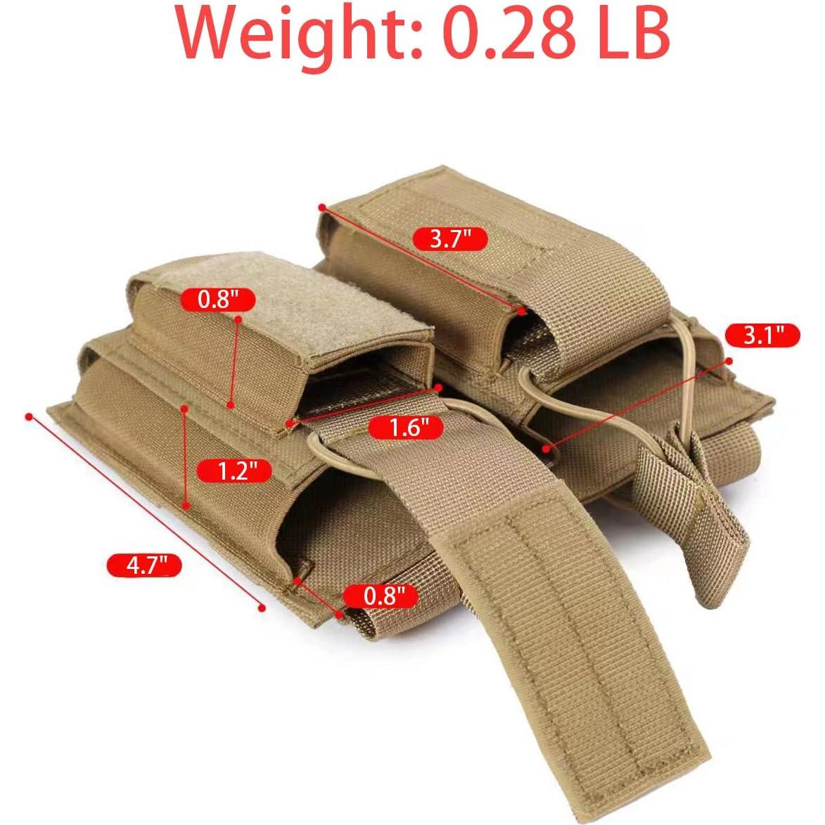 Pouch Molle Doble Triple Atwilltap Verde Táctico