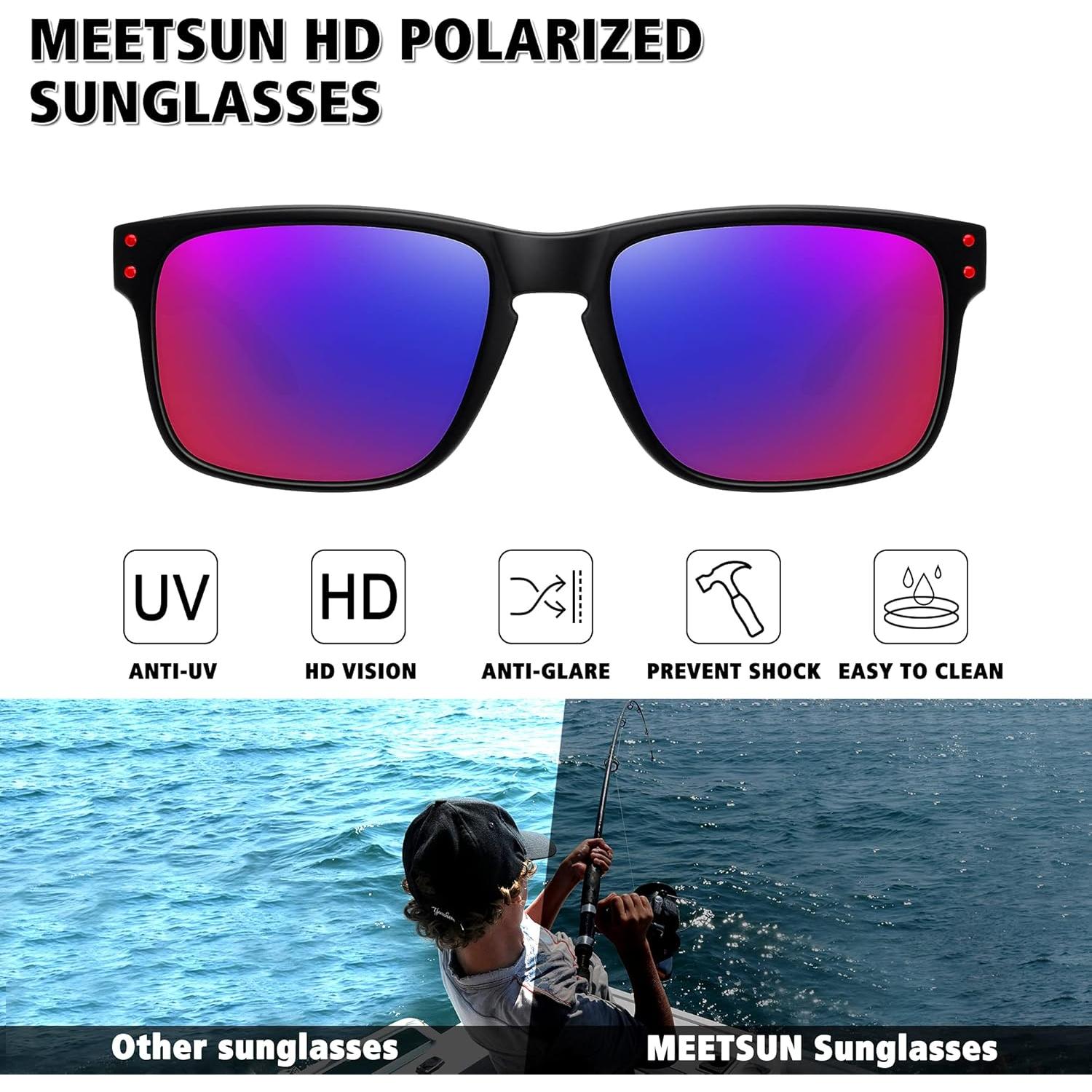 Gafas de Sol Polarizadas MEETSUN UV400 para Deportes
