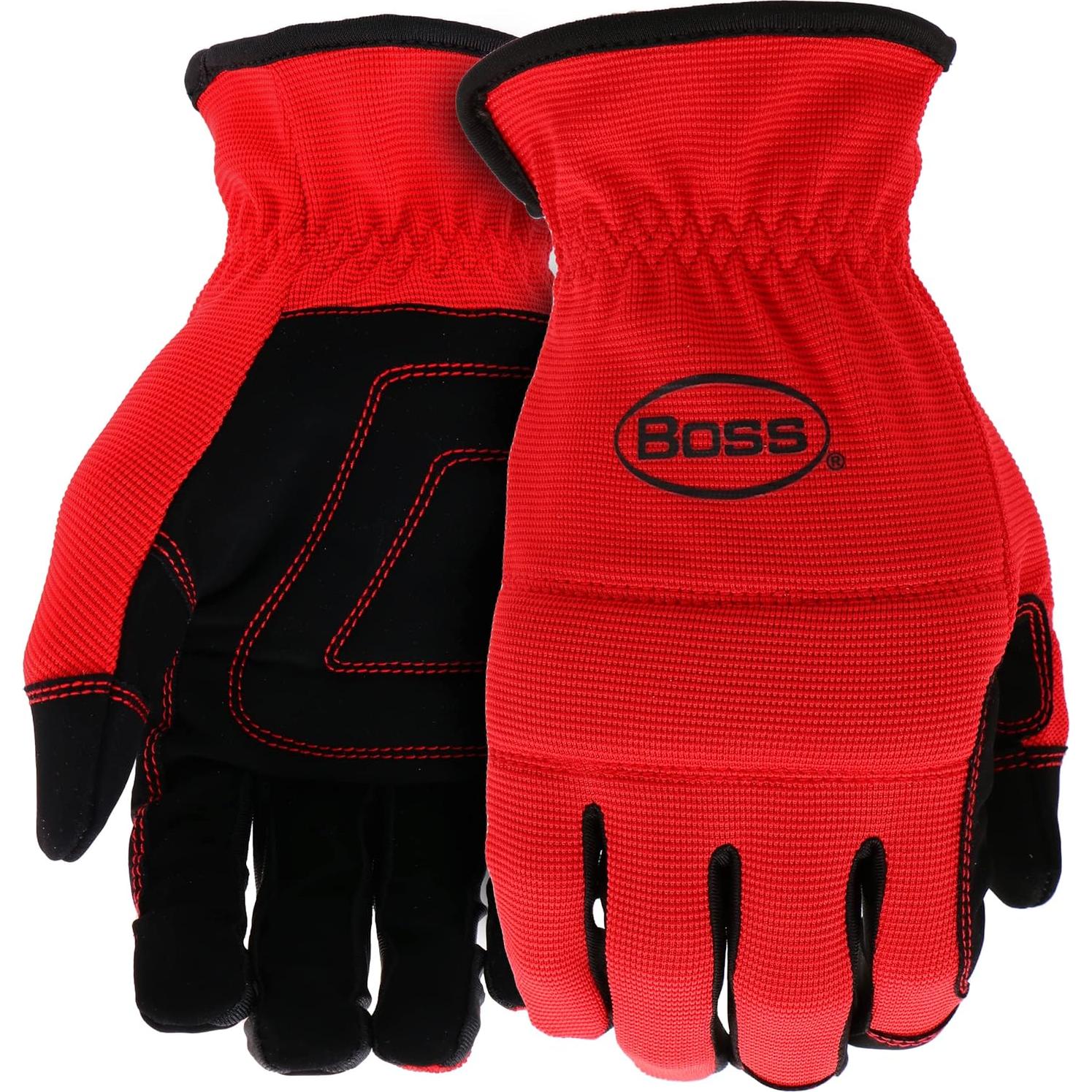 Guantes de Trabajo BOSS de Cuero Sintético 3-Pack XL