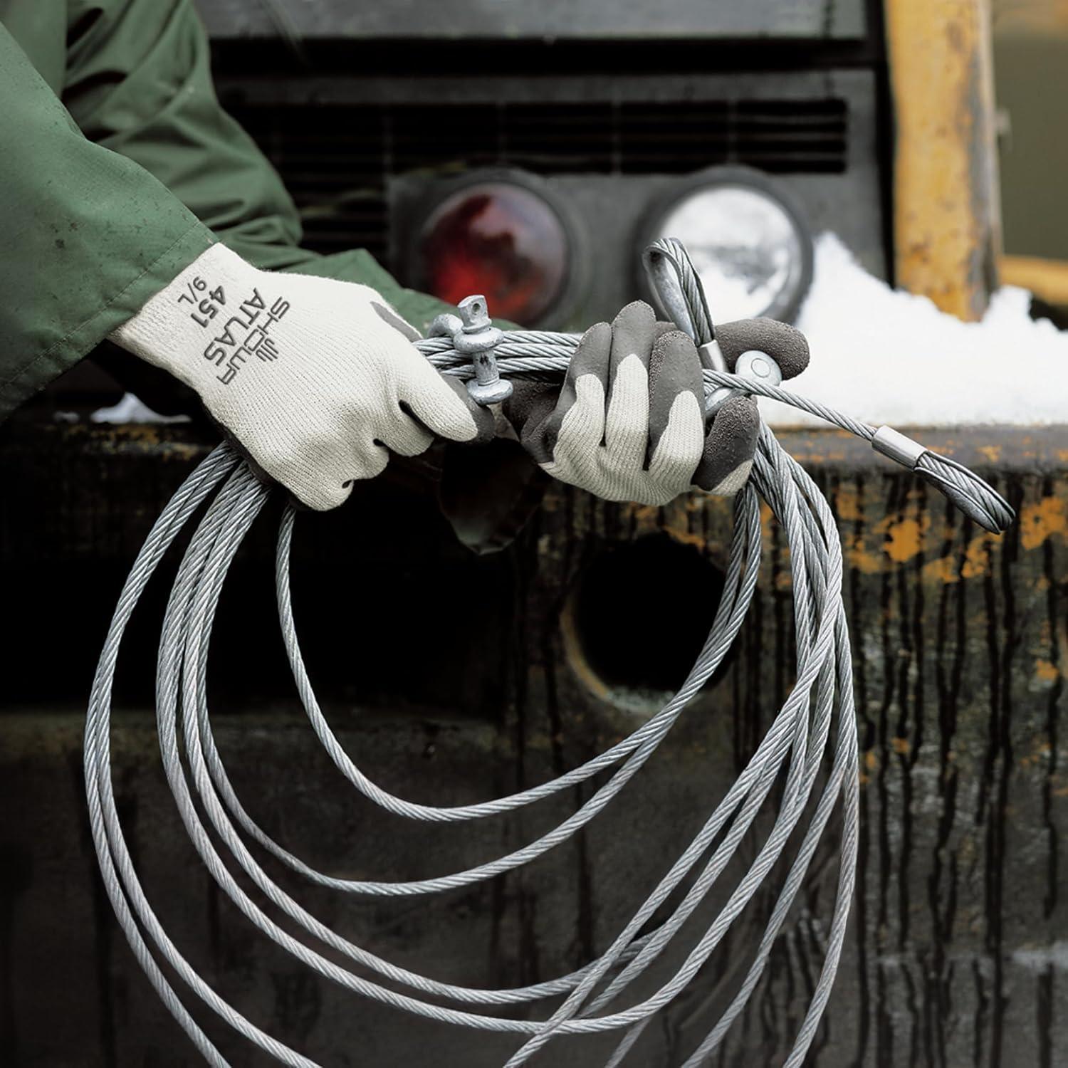 Guante de Trabajo SHOWA 451 Grande Aislado con Caucho