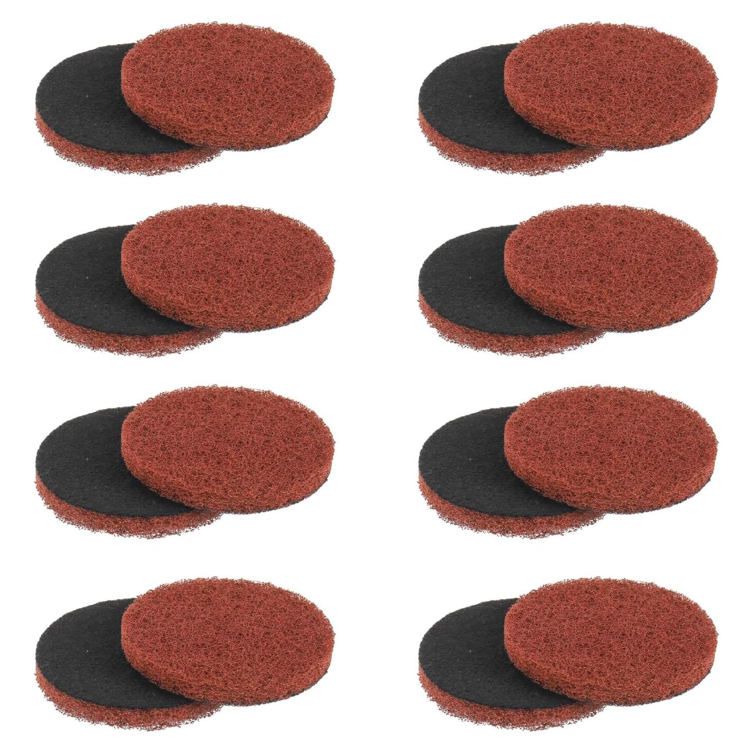 Juego de 16 almohadillas de limpieza Bosch 65mm rojas