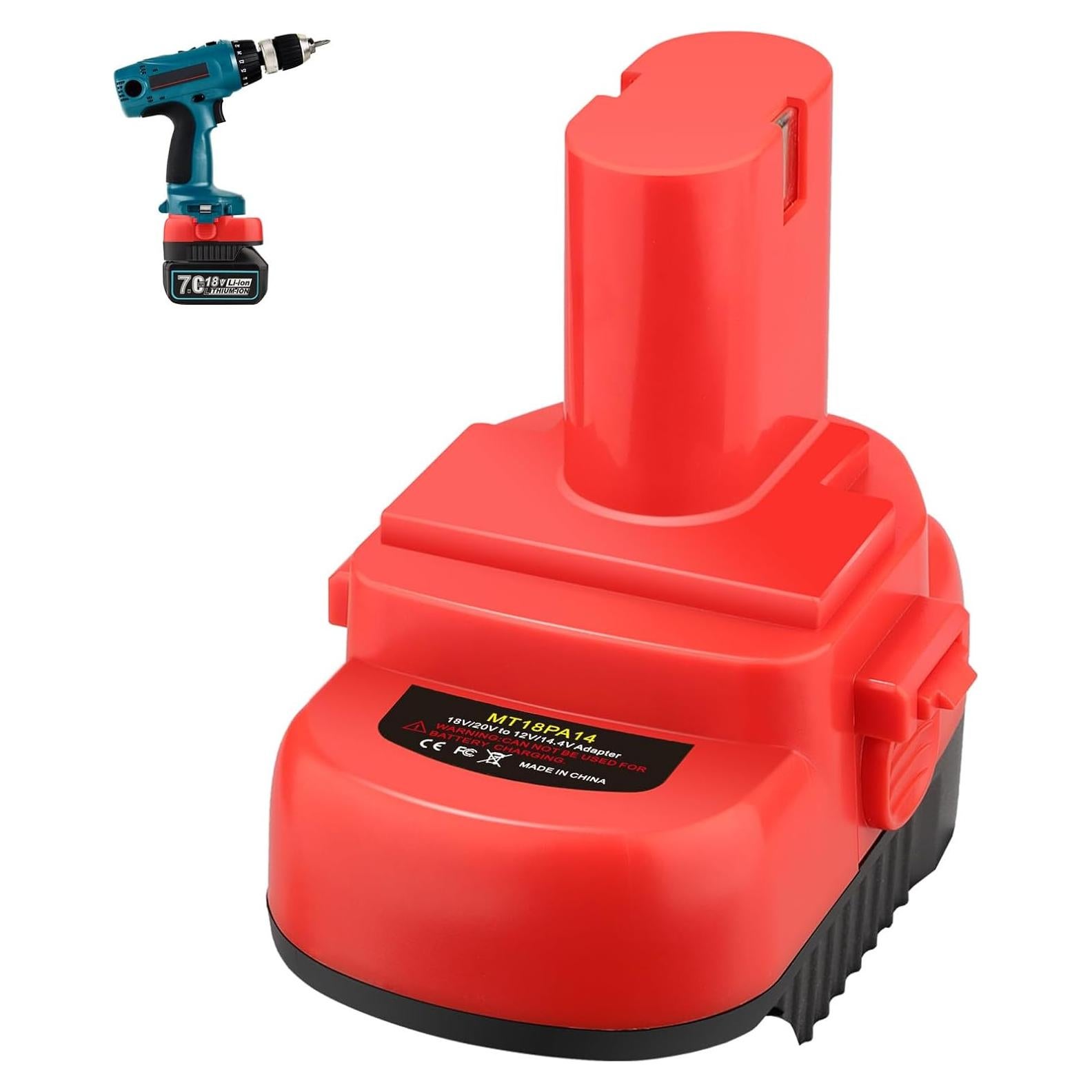 Adaptador de Batería OGJUNX 18V a 12V/14.4V para Makita