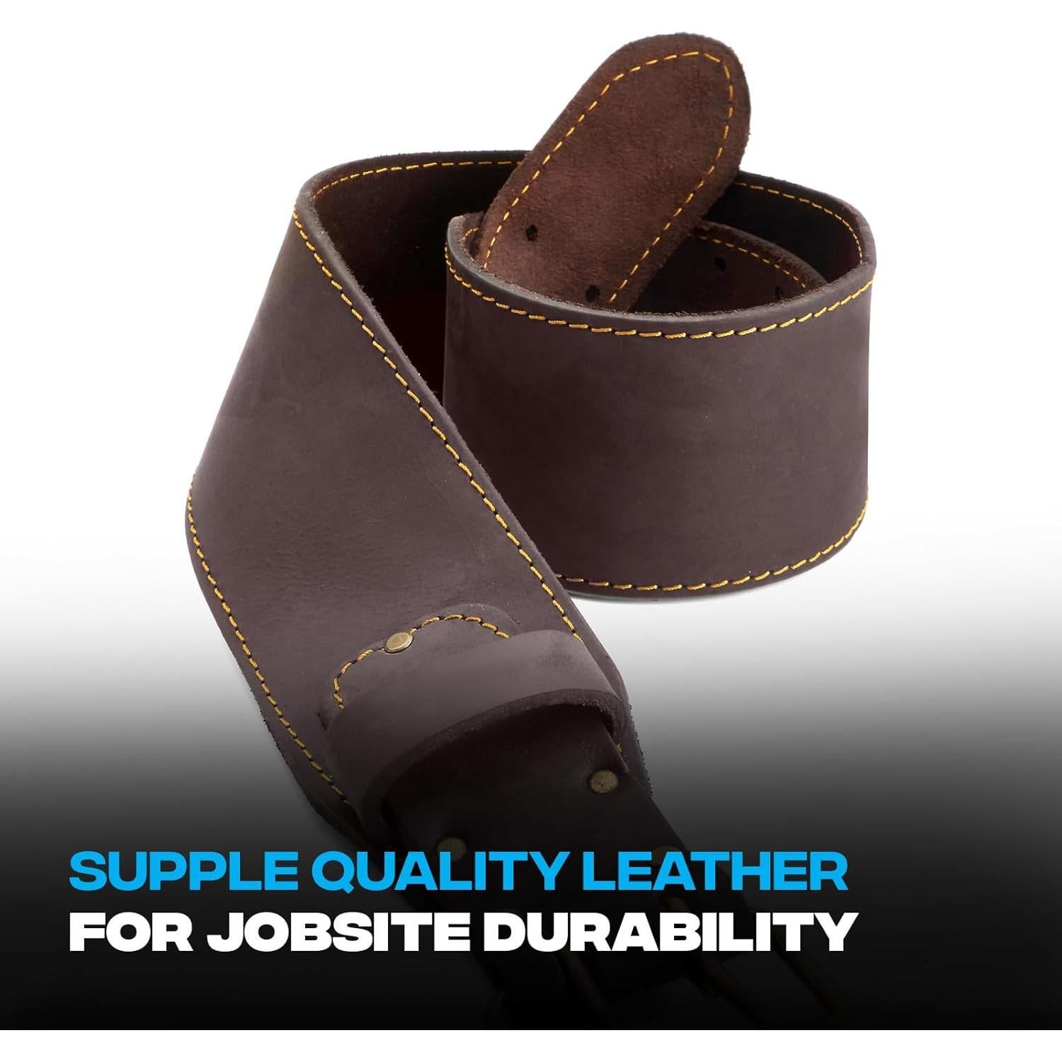 Cinturón de herramientas OX Tools de cuero 73 a 101 cm