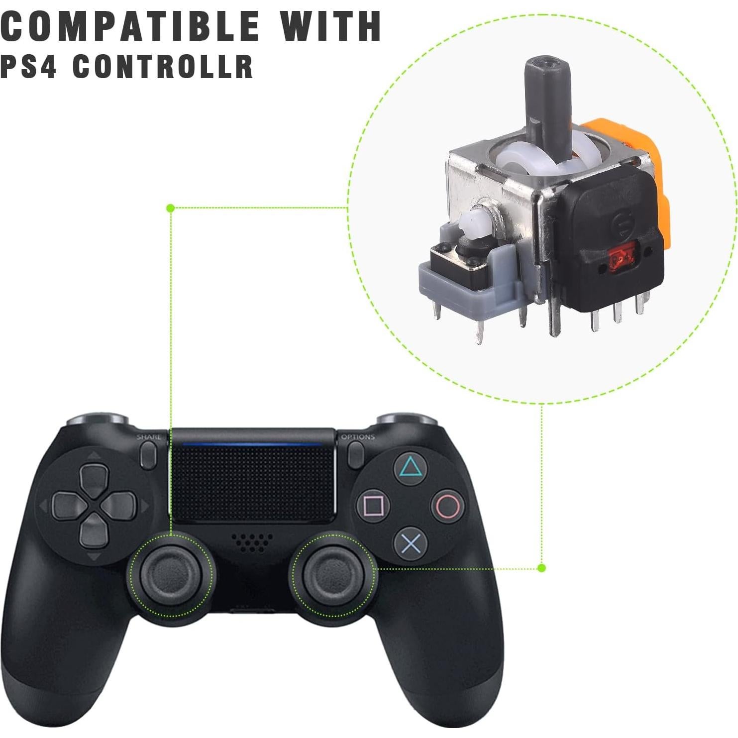 Reemplazo Joystick Analógico VGBUS Efecto Hall 10 Paquetes PS4