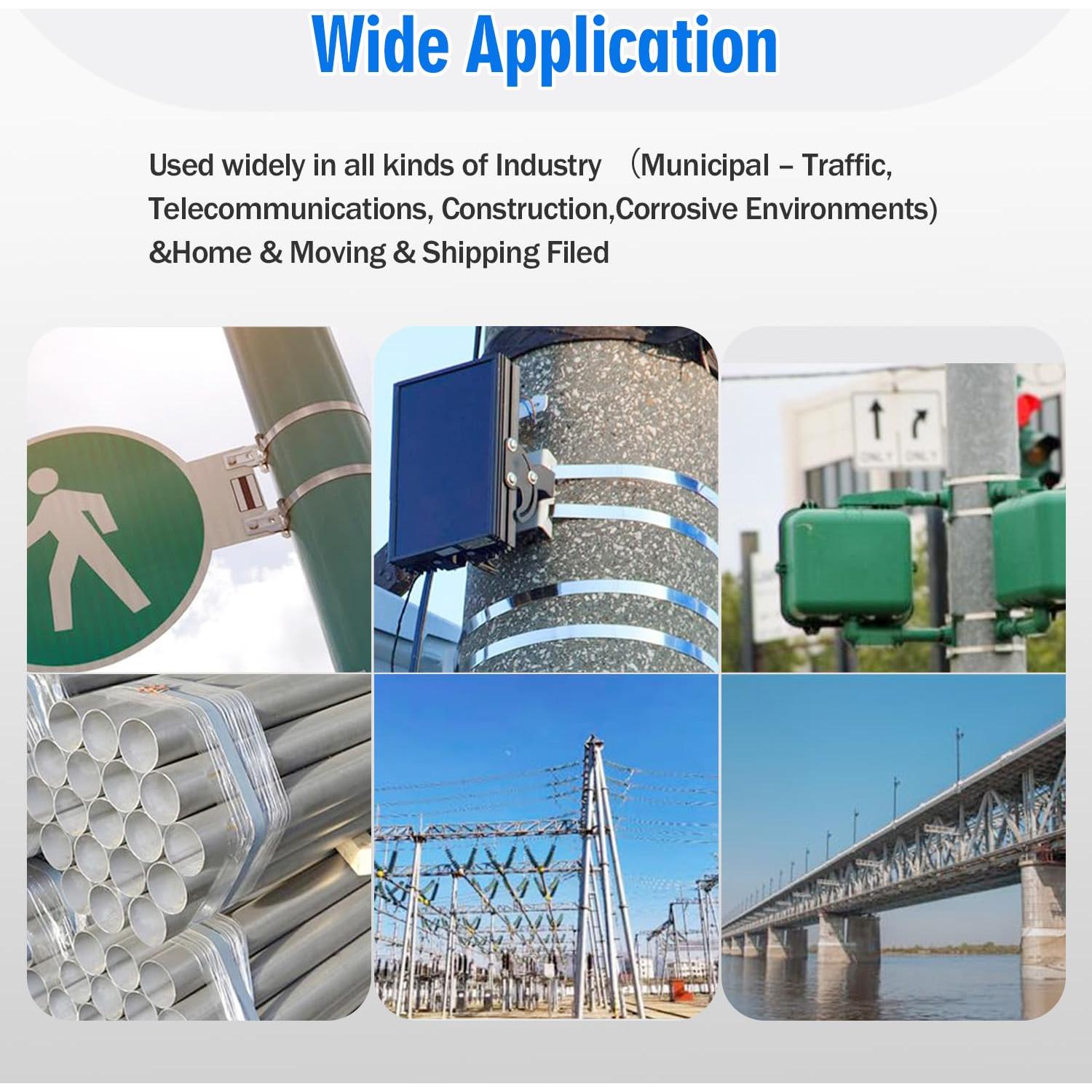 Kit de Banda de Acero Inoxidable YouBiXuan 30,48 m Tensionador