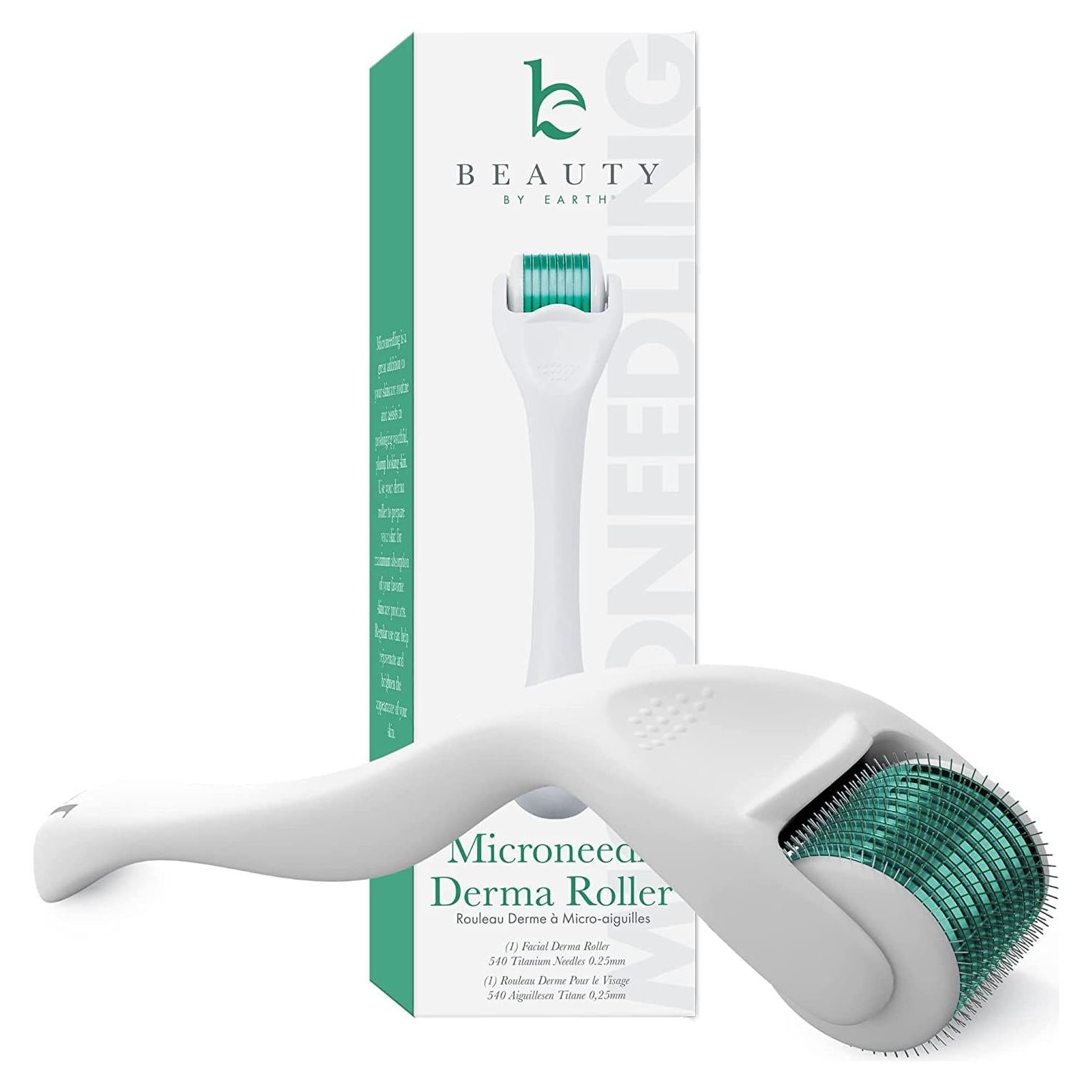 Rodillo Derma Microneedling Beauty by Earth 0.25mm para Piel