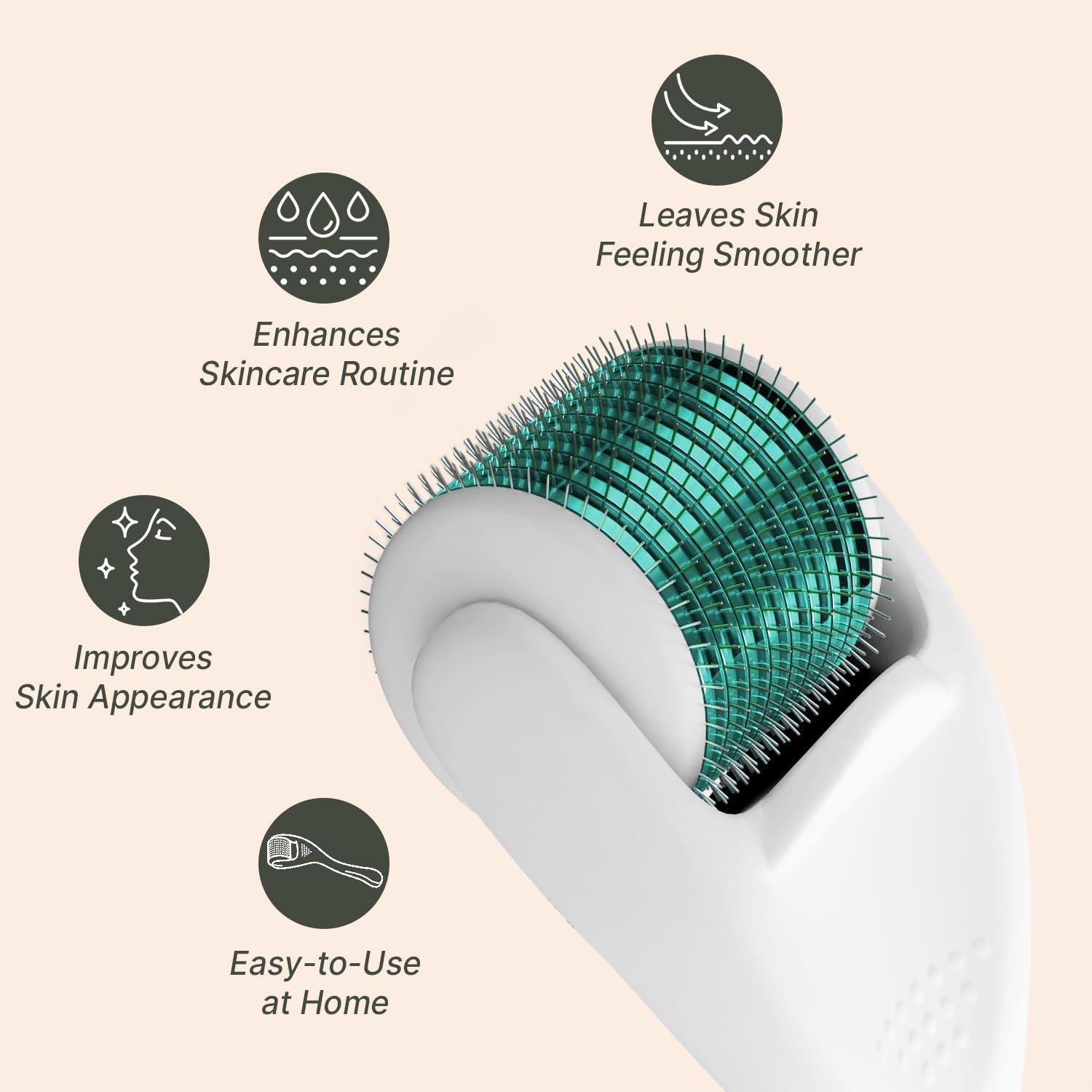 Rodillo Derma Microneedling Beauty by Earth 0.25mm para Piel