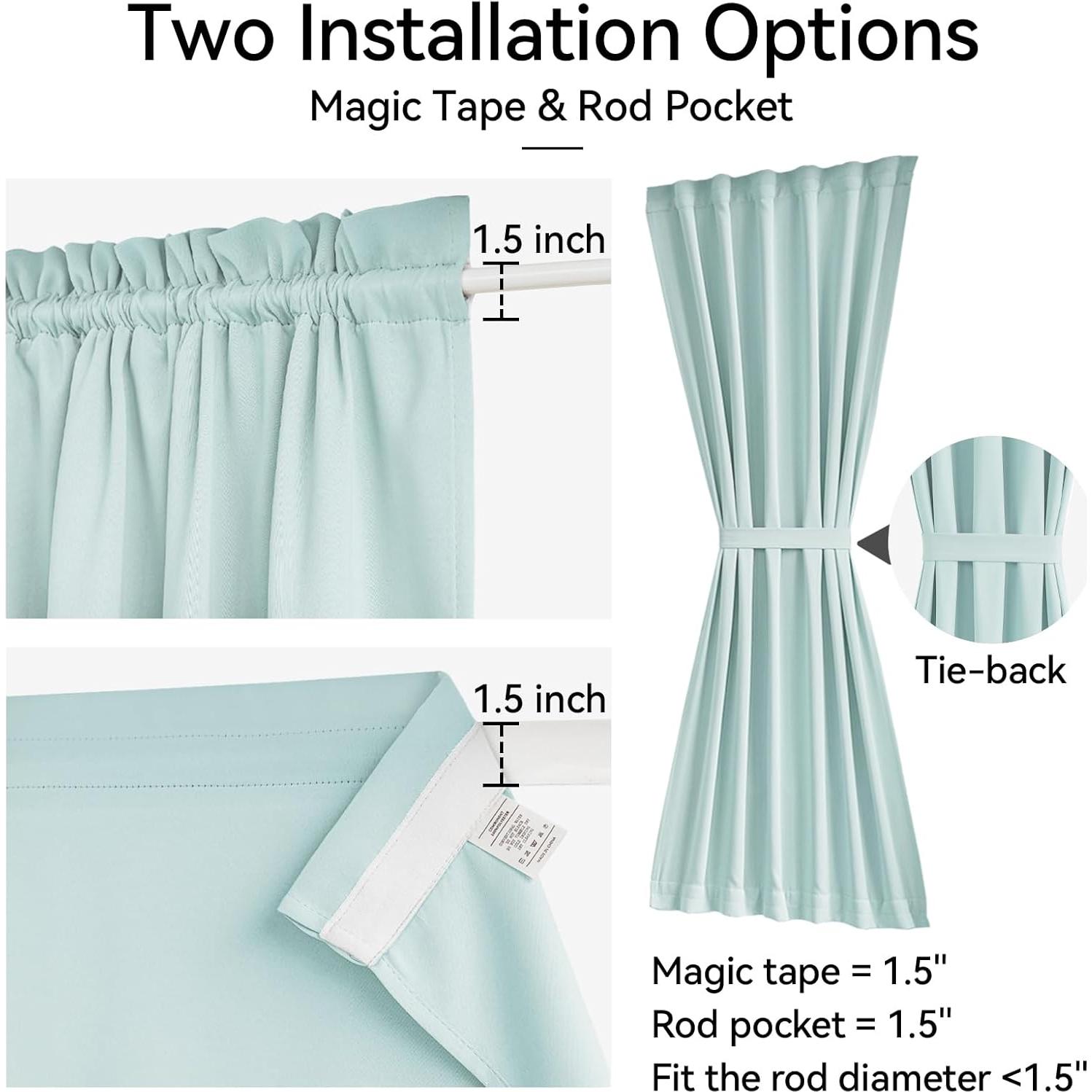 Cortina de Panel de Puerta Vatge Aqua 30.48x182.88 cm