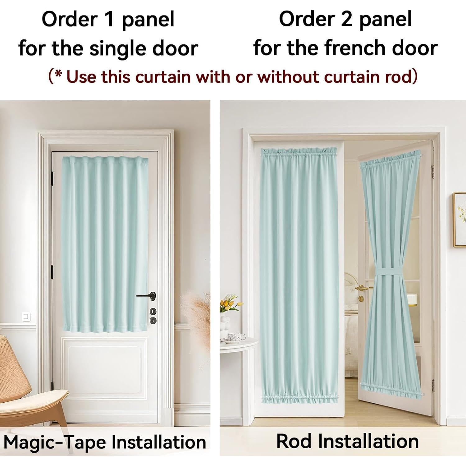 Cortina de Panel de Puerta Vatge Aqua 30.48x182.88 cm