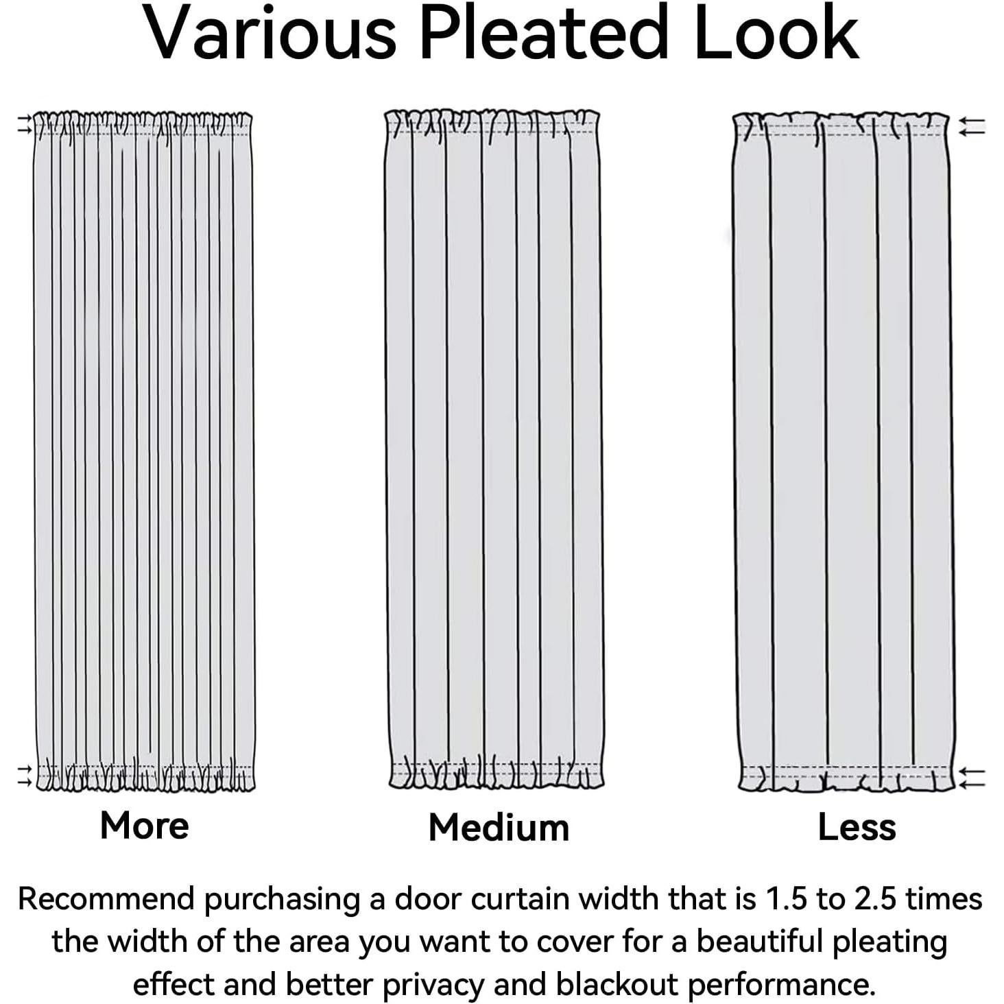 Cortina de Panel de Puerta Vatge Aqua 30.48x182.88 cm