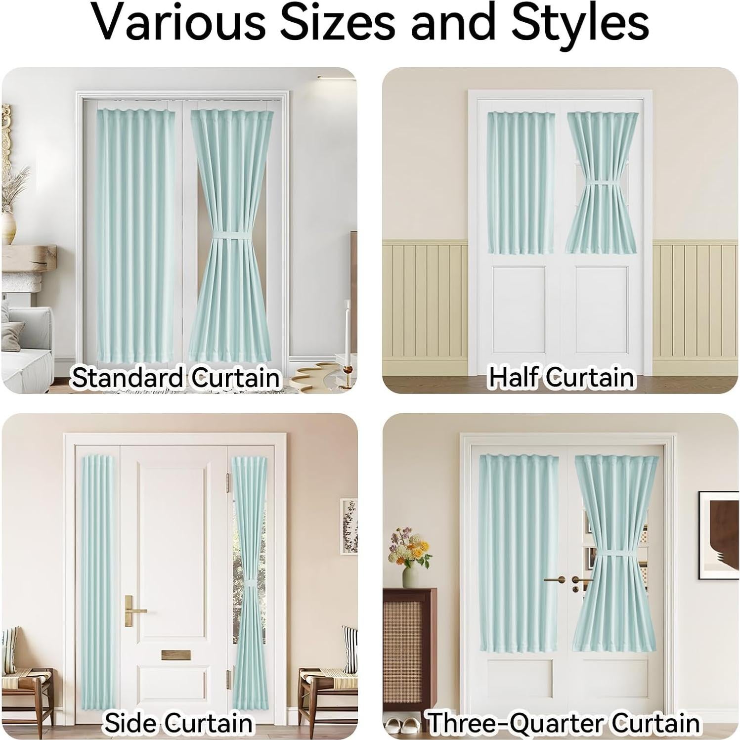 Cortina de Panel de Puerta Vatge Aqua 30.48x182.88 cm