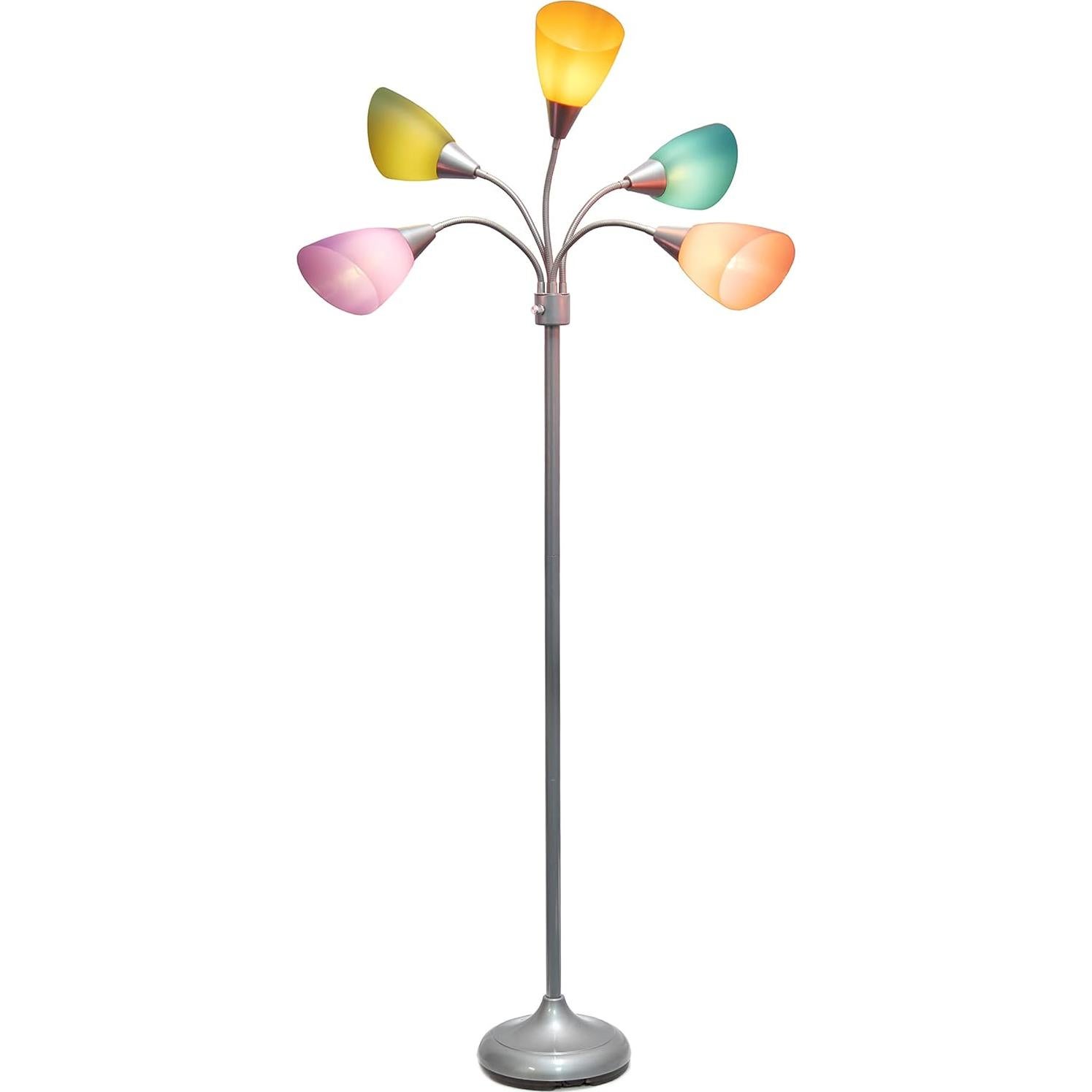 Lámpara de Pie Simple Designs LF2006-SLM 1.68m 5 Luces Multicolor