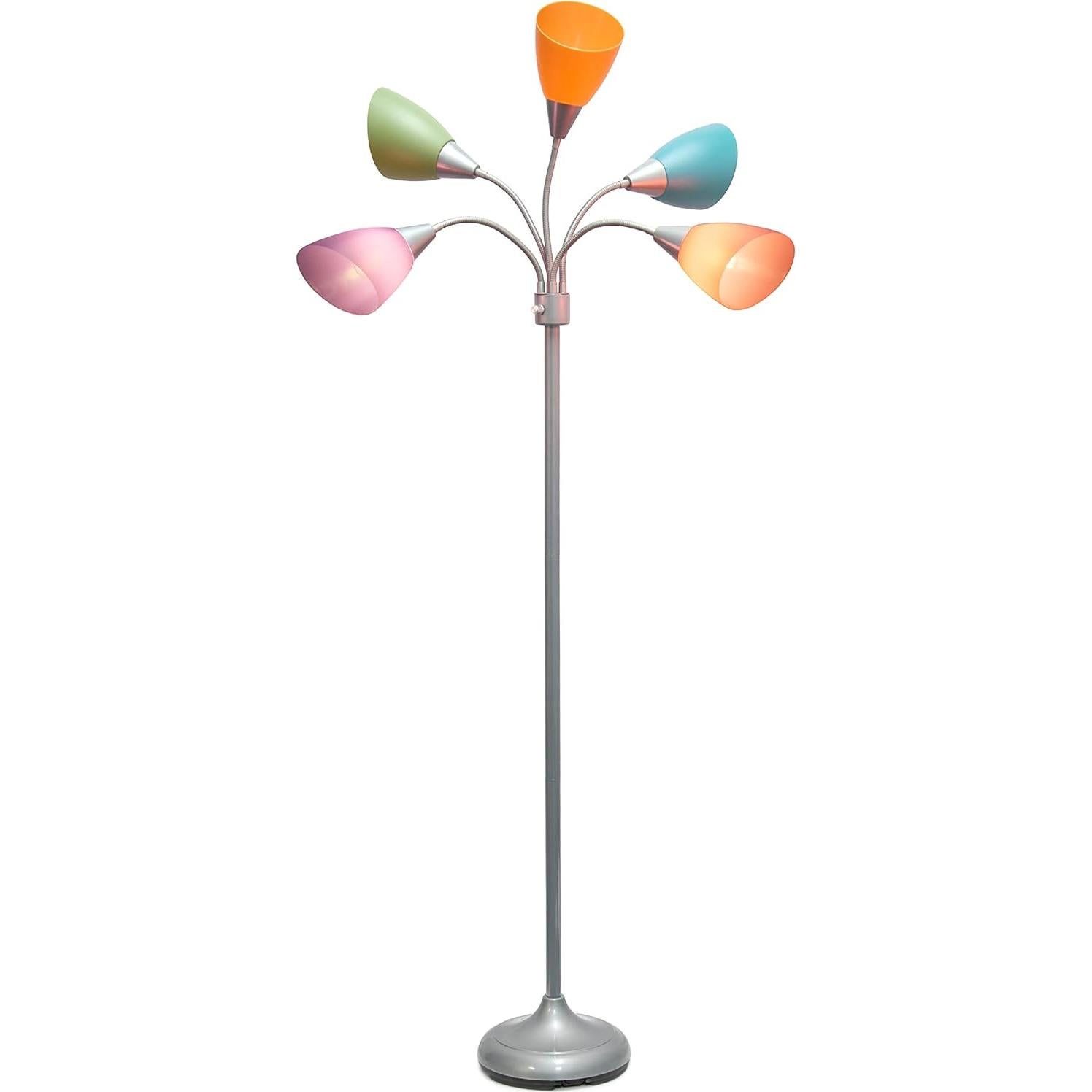 Lámpara de Pie Simple Designs LF2006-SLM 1.68m 5 Luces Multicolor