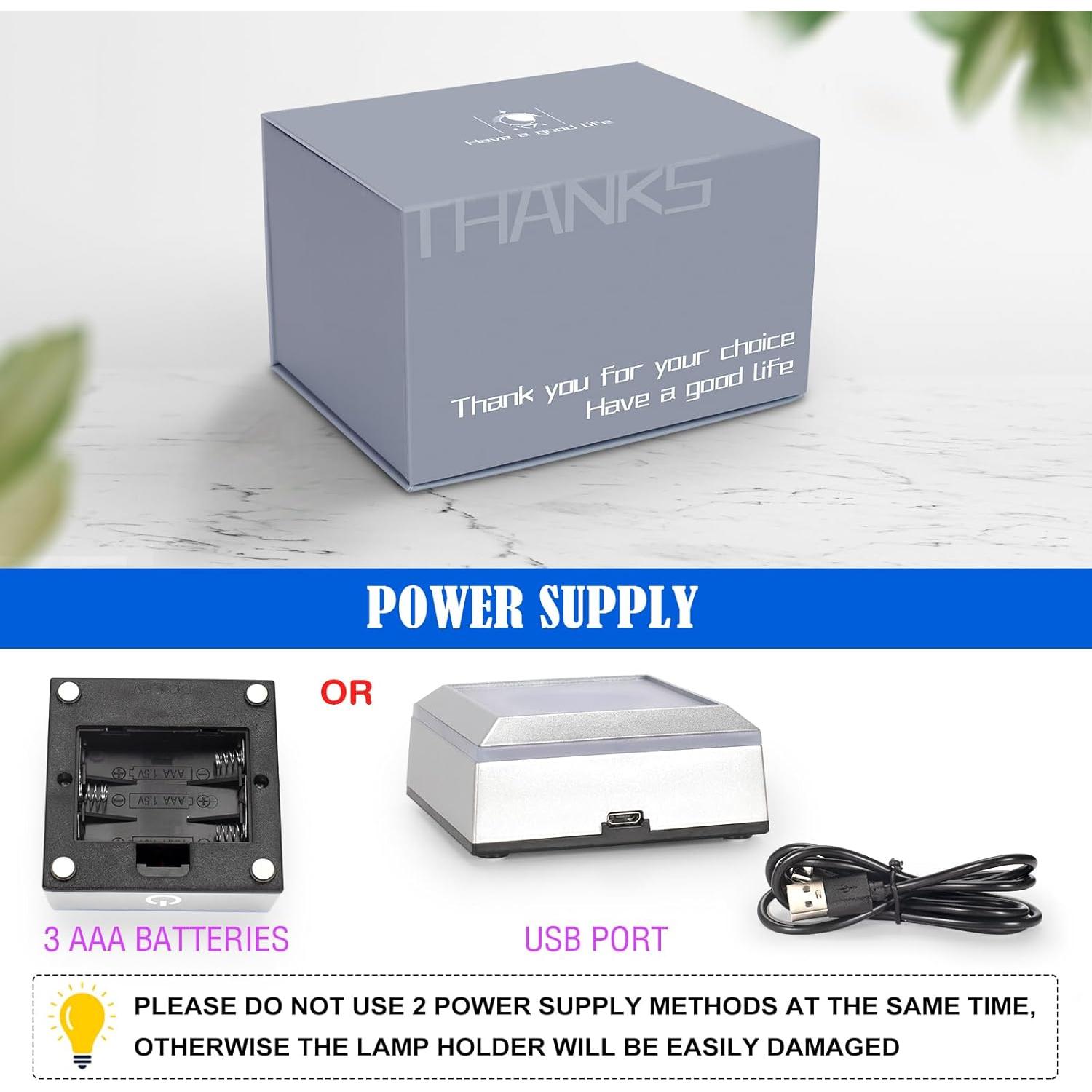 Lámpara de Bola de Cristal 3D DoYouzhuo8 Medusa 8 cm Colorida