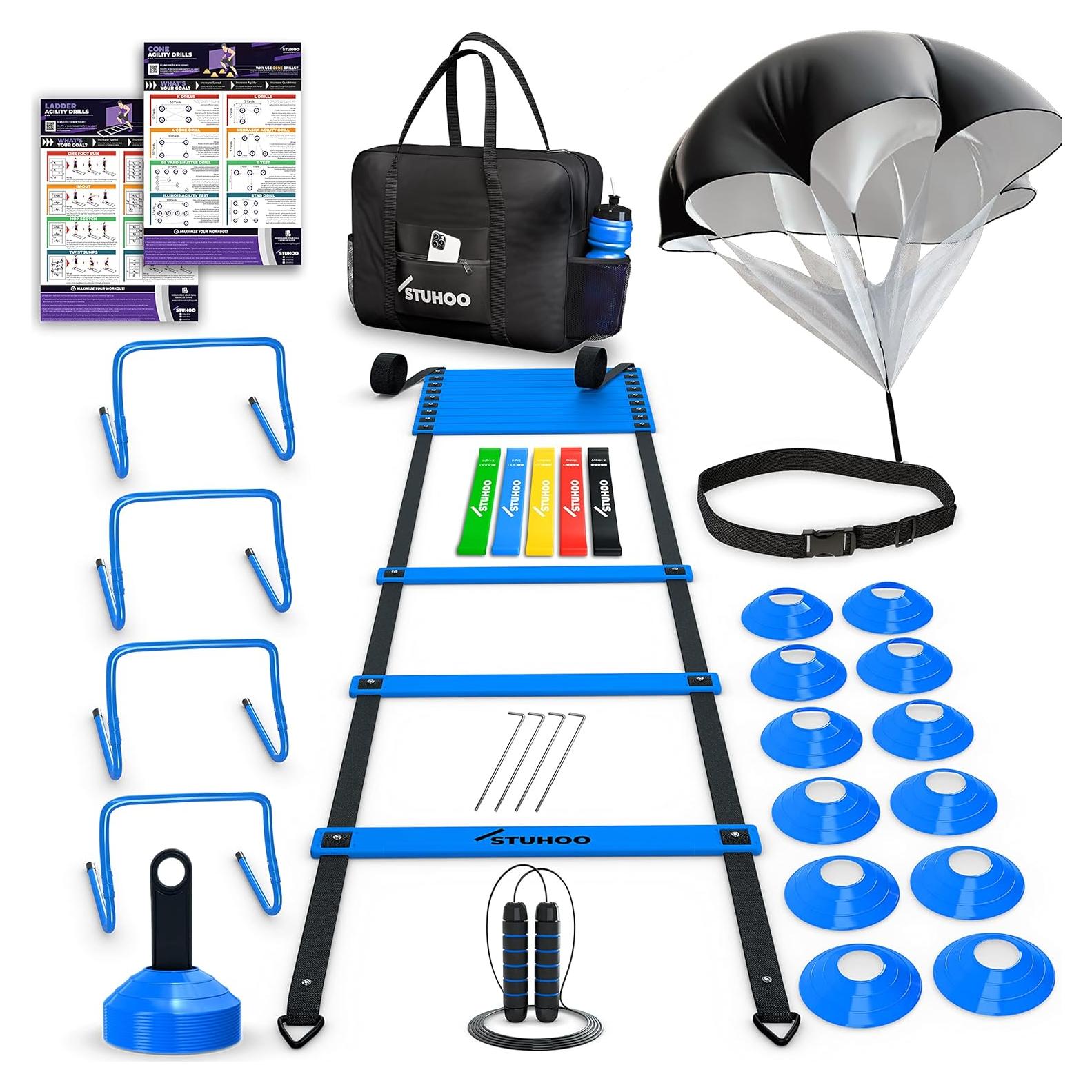 Conjunto de Entrenamiento de Agilidad STUHOO con Escalera