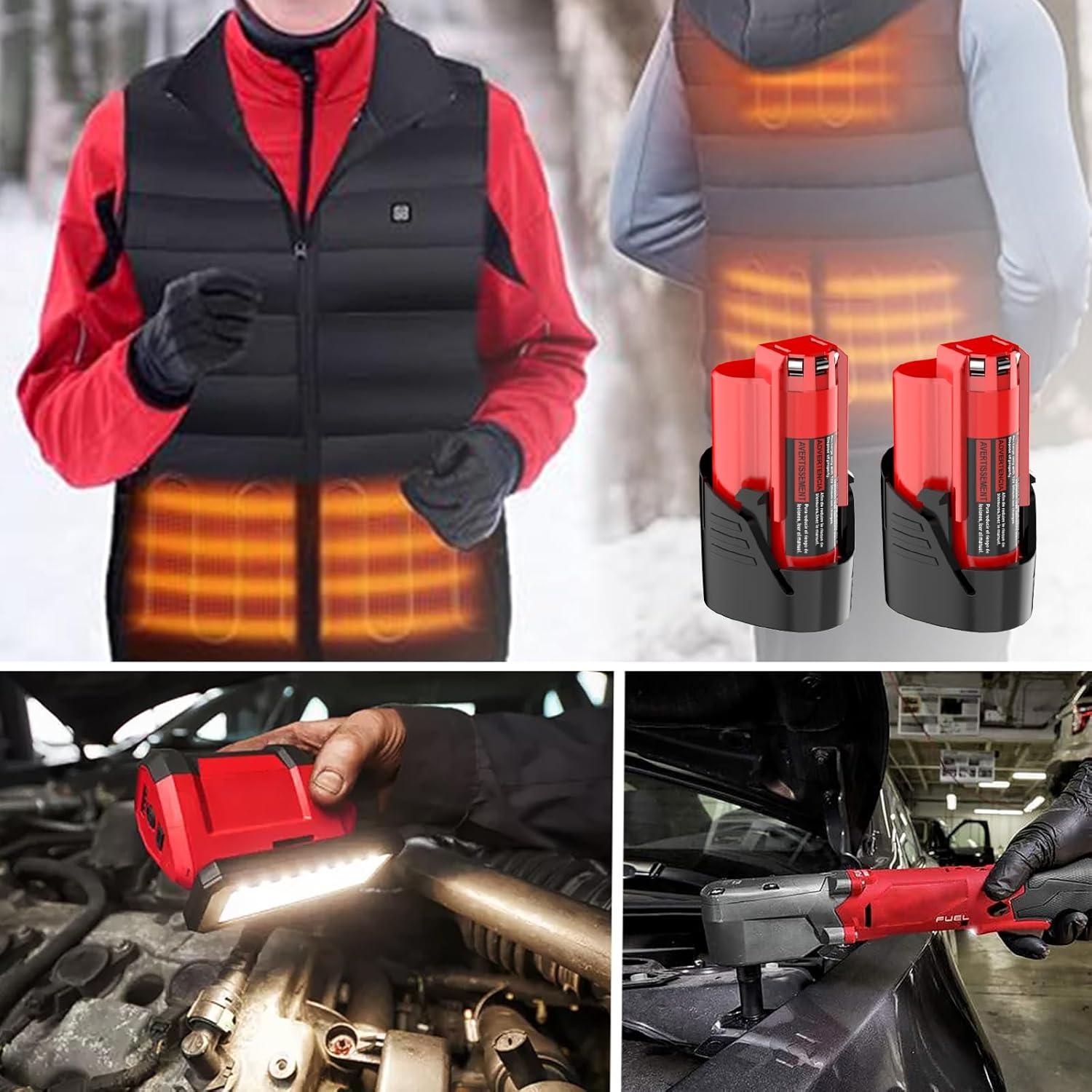 Paquete de 2 Baterías de Reemplazo M12 3.5Ah Milwaukee