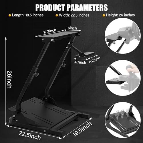 Soporte Ajustable para Volante de Carreras Likeem G920