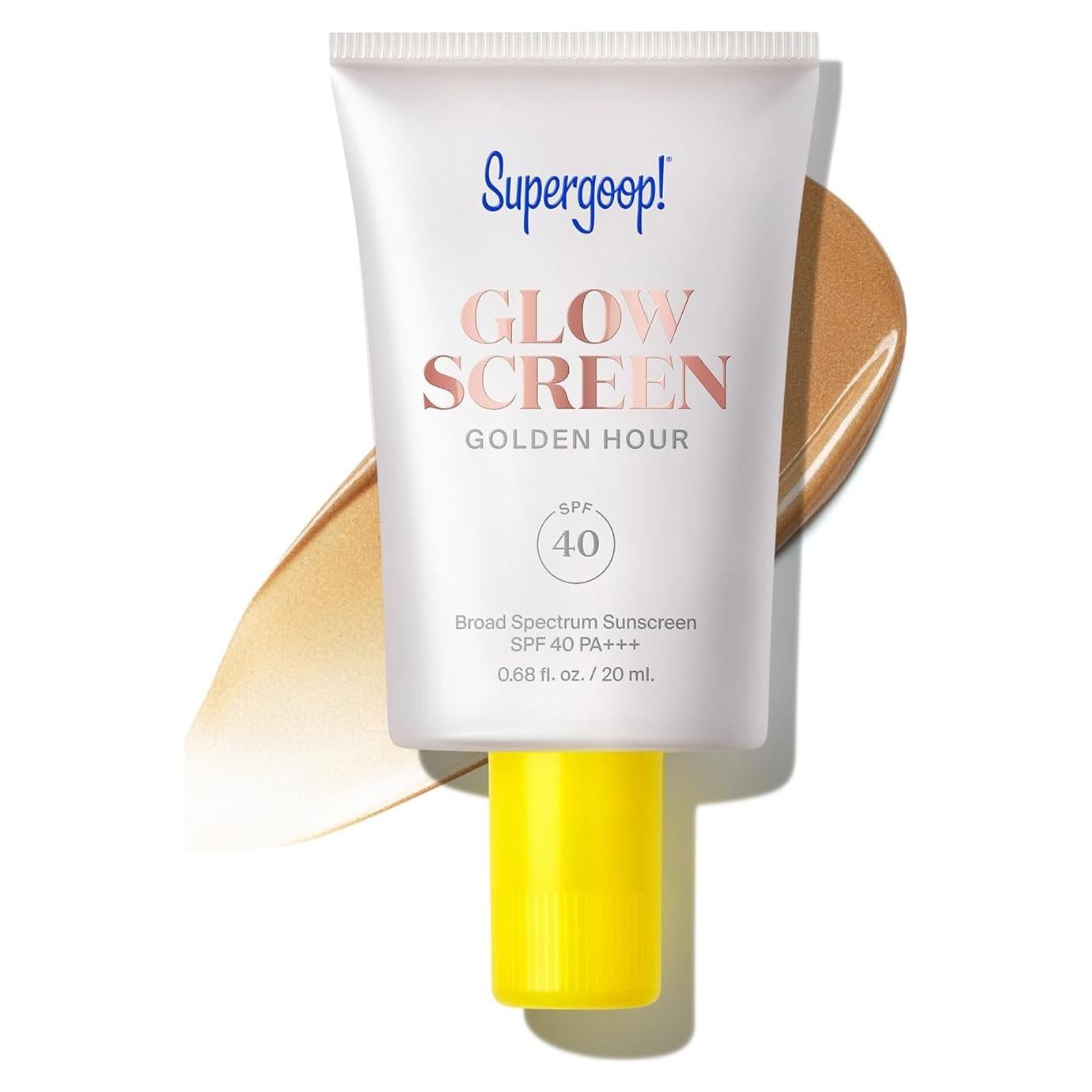 Protector Solar Supergoop! Glowscreen SPF 40 - 20 ml - Brillo Bronceado