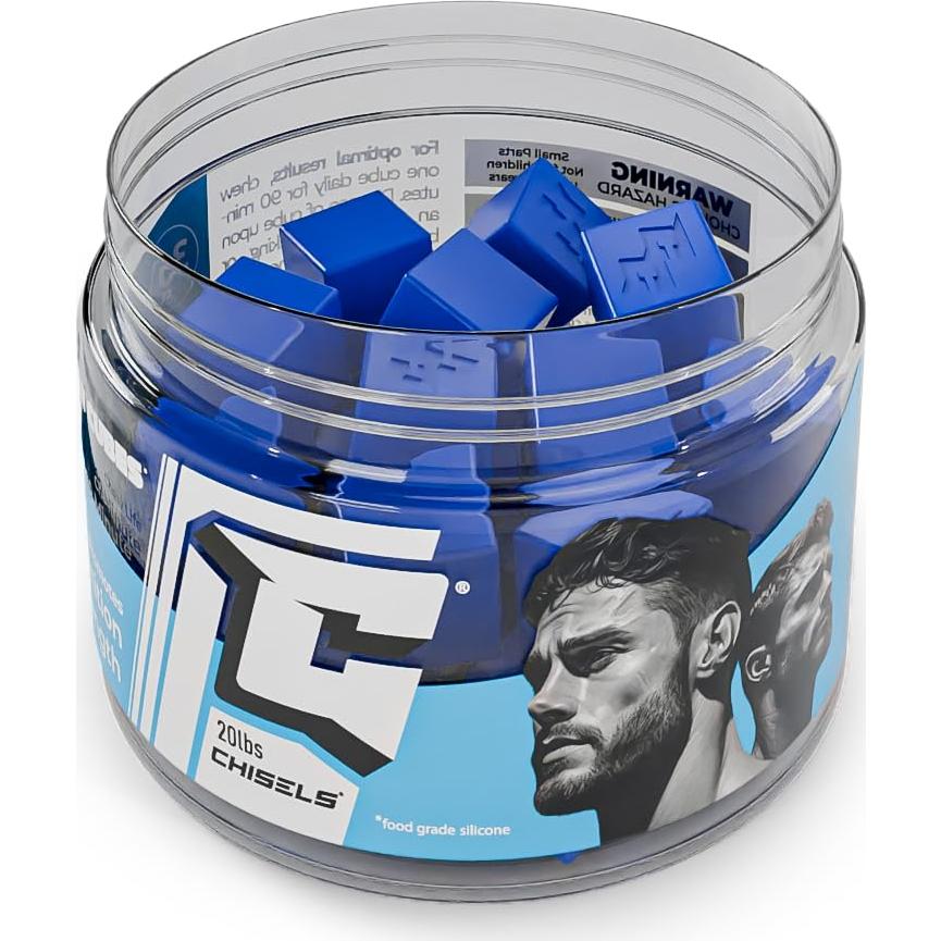 ChewCubes Jawline - 30 piezas, 9.07 kg, Silicona Grado Médico