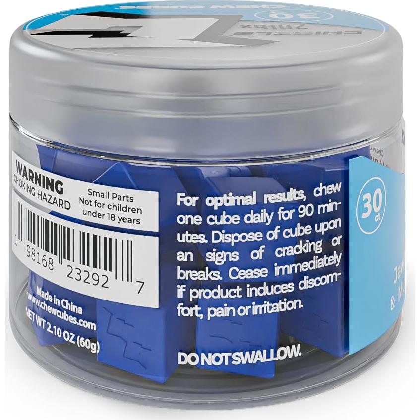 ChewCubes Jawline - 30 piezas, 9.07 kg, Silicona Grado Médico