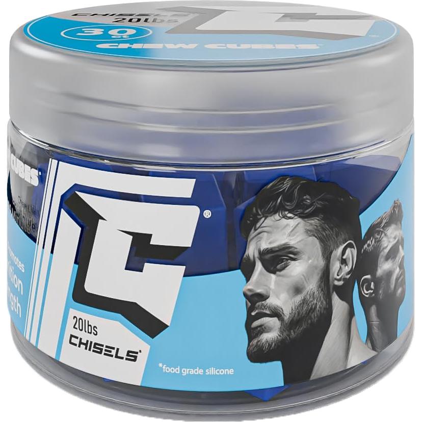 ChewCubes Jawline - 30 piezas, 9.07 kg, Silicona Grado Médico