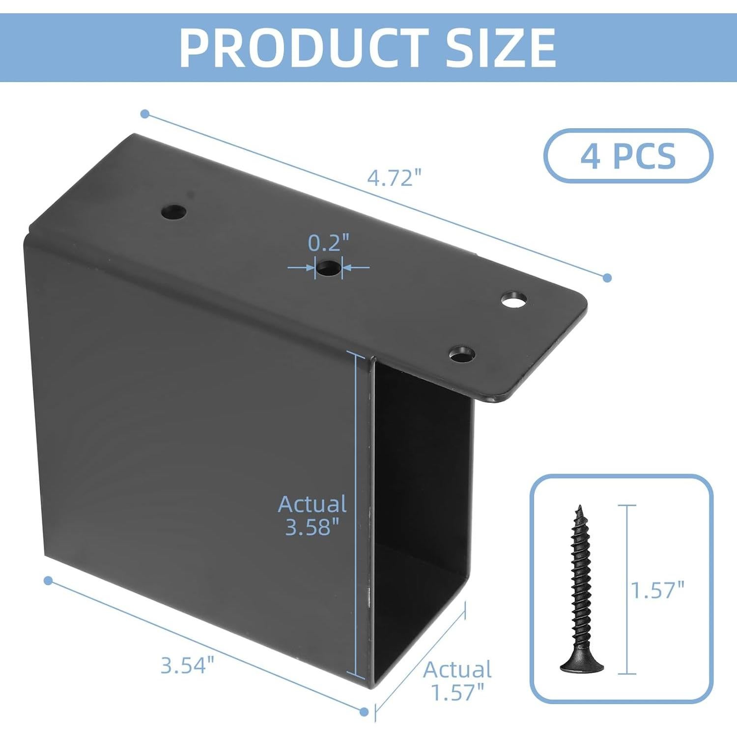 Soporte de Techo para Pérgola Rasugarlary 2x4 - 4 Pcs Acero