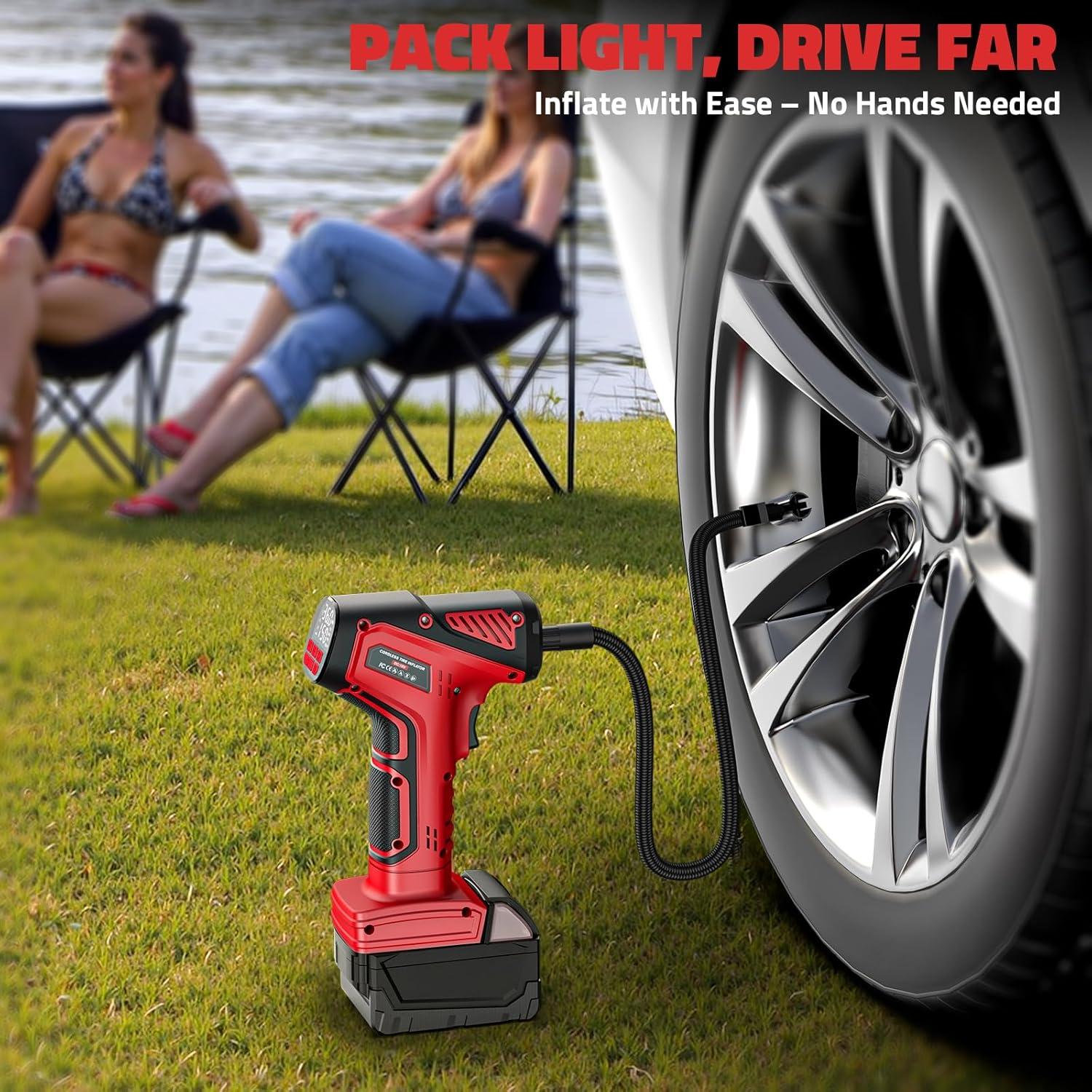 Compresor de Aire Portátil DIYtoolifz 150 PSI Inalámbrico