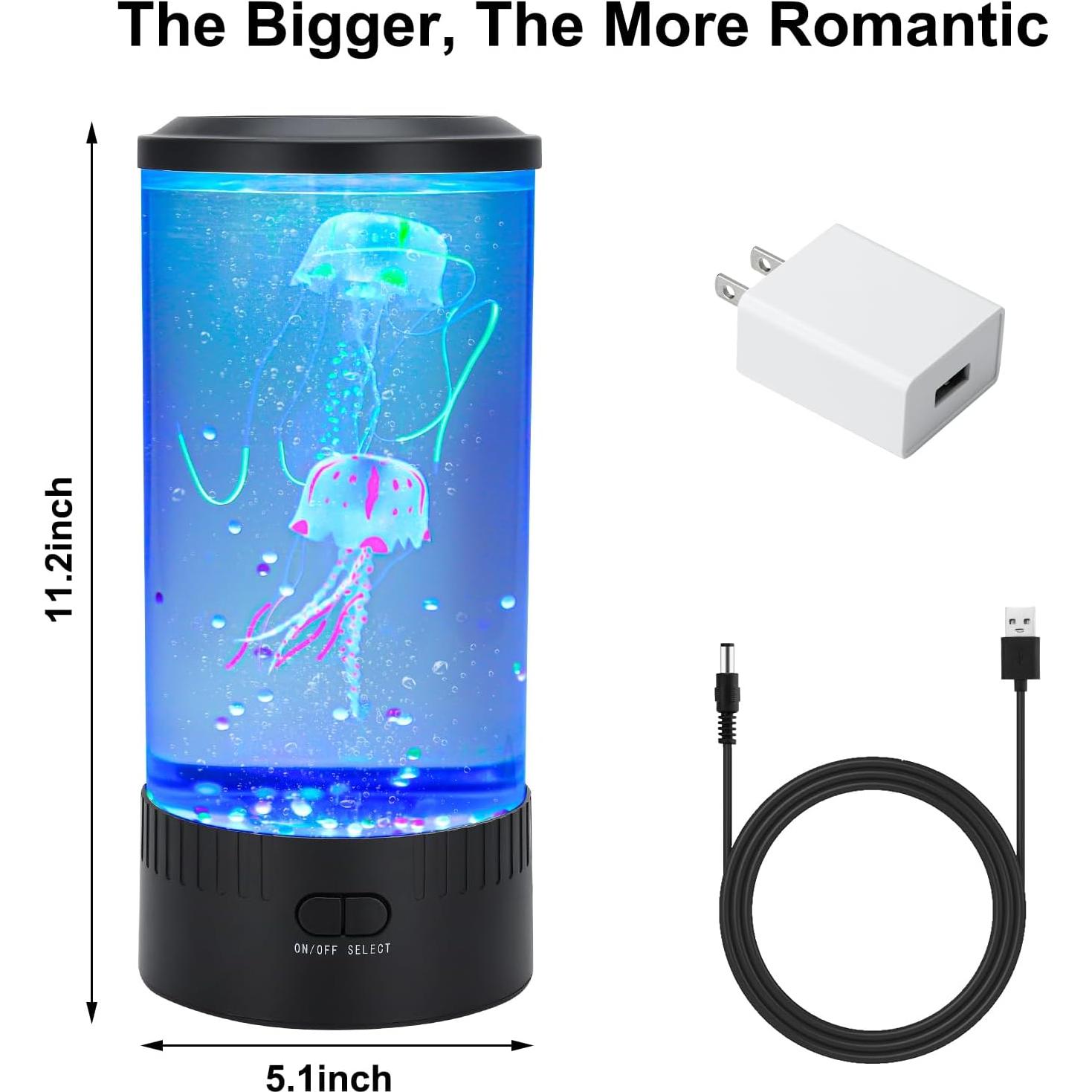 Lámpara de Medusa Leiwei - 7 Colores, 5 Brillos, Decorativa