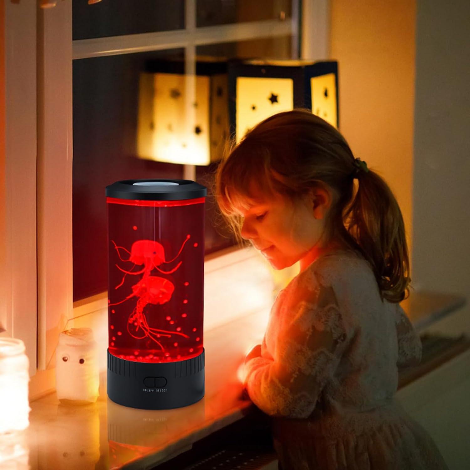 Lámpara de Medusa Leiwei - 7 Colores, 5 Brillos, Decorativa