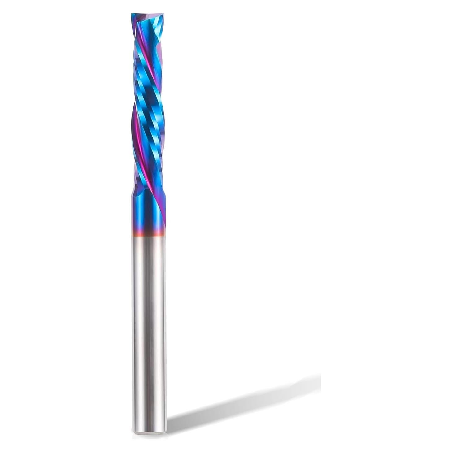 Broca Espiral Extra Larga HQMaster 1/4" Carburo Nano Azul 7.62 cm