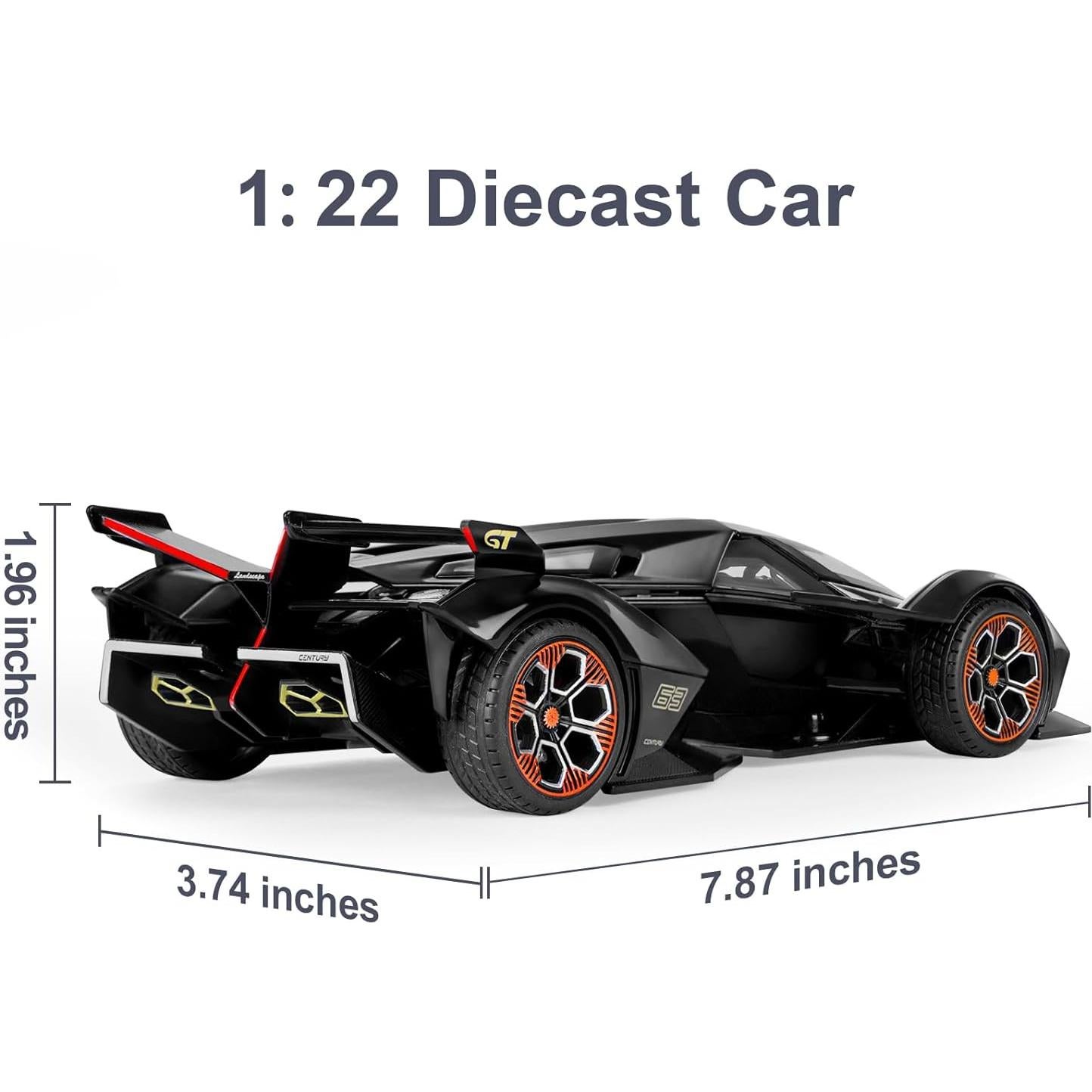 Coche de Juguete V12 SASBSC 1:22 Metal con Luz y Sonido