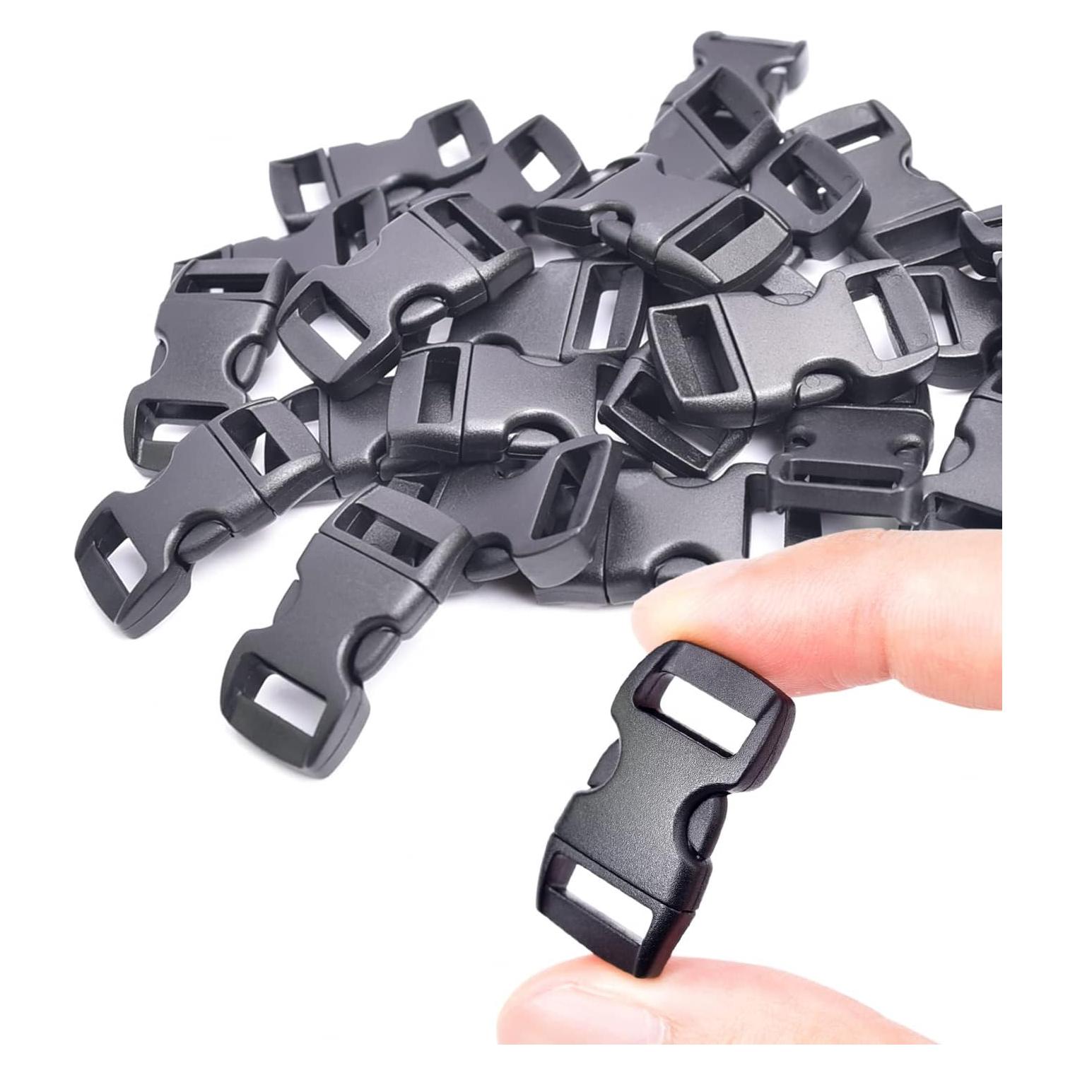 Paquete de 100 Clips de Pulsera de Paracord 3/8" POM