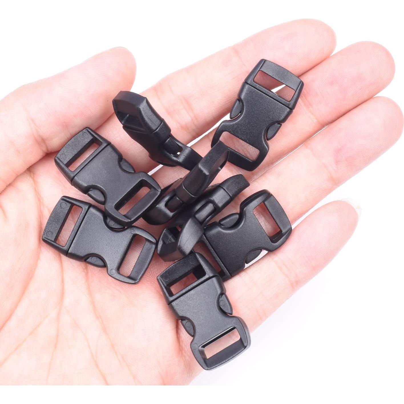 Paquete de 100 Clips de Pulsera de Paracord 3/8" POM