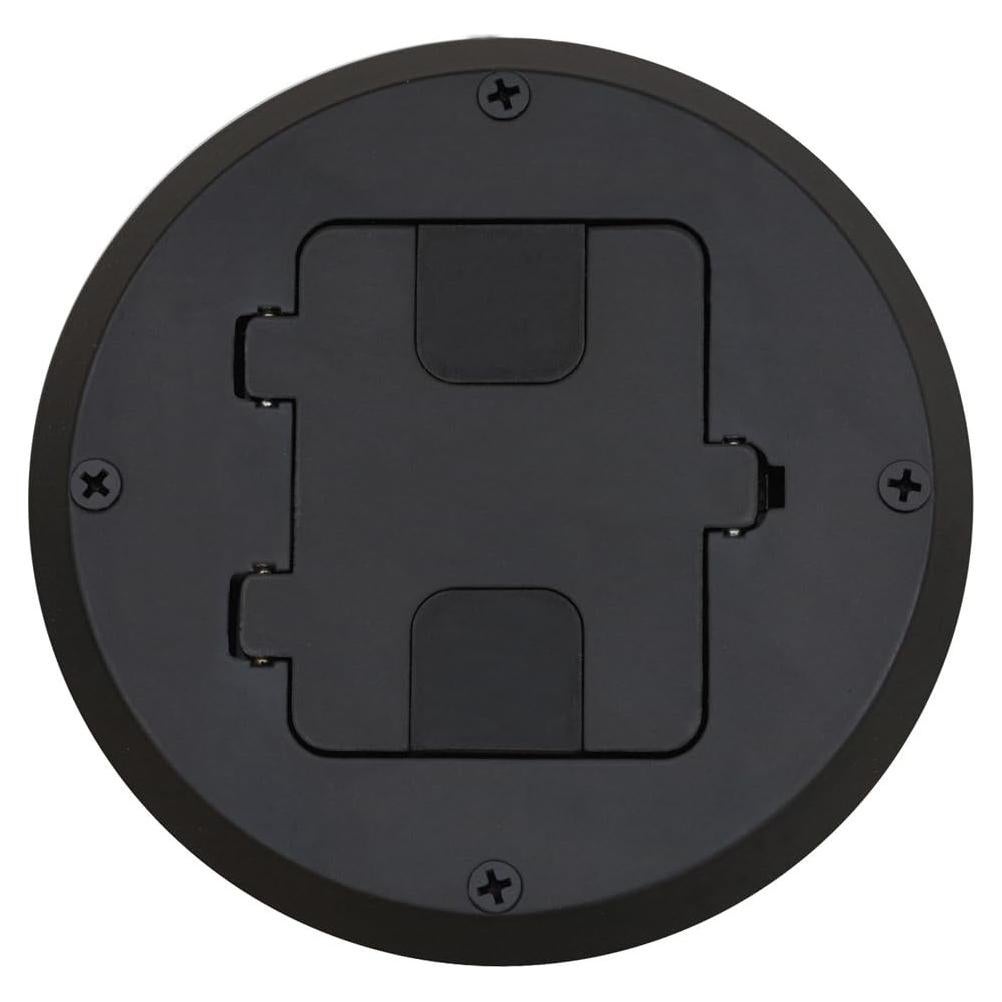 Caja de Piso Ajustable Bryant Electric RF515BK, Madera Negra