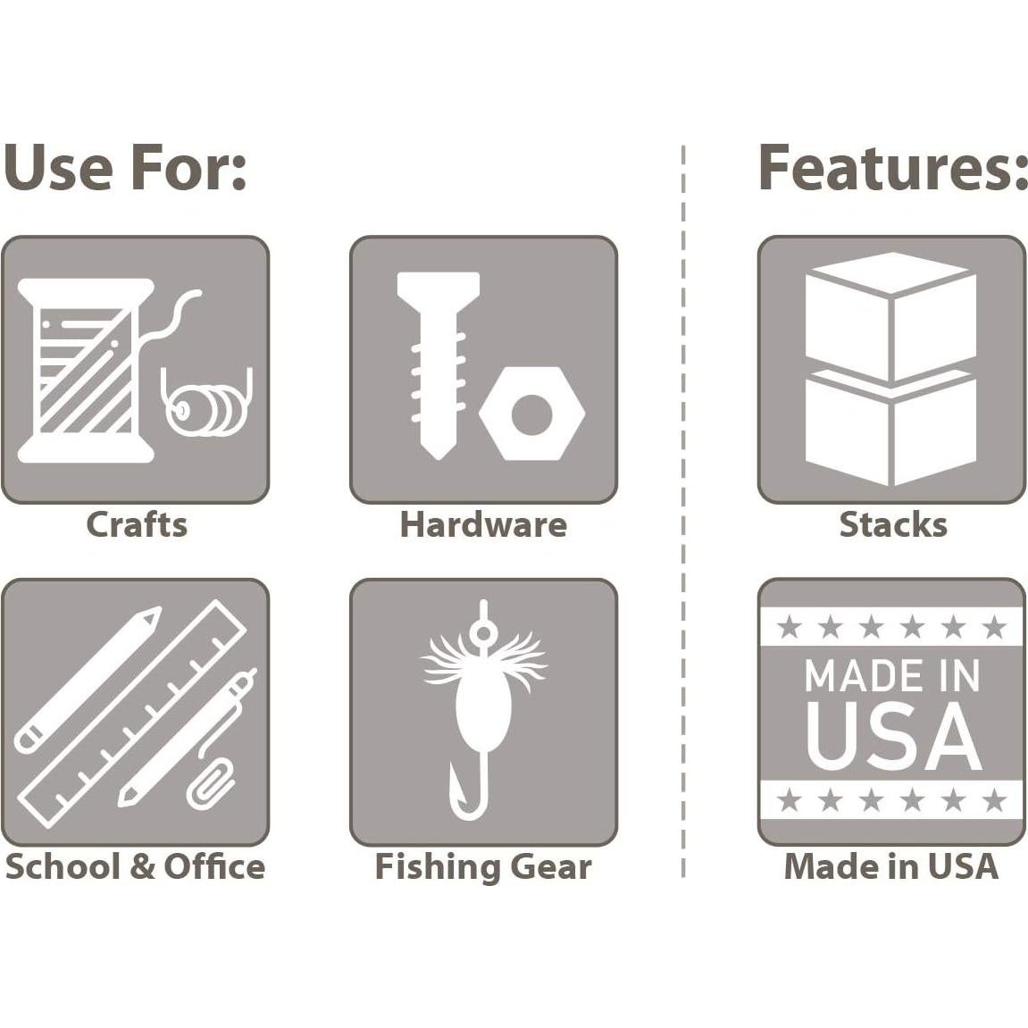 Organizador Portátil Akro-Mils 06318 Azul 20 Compartimentos