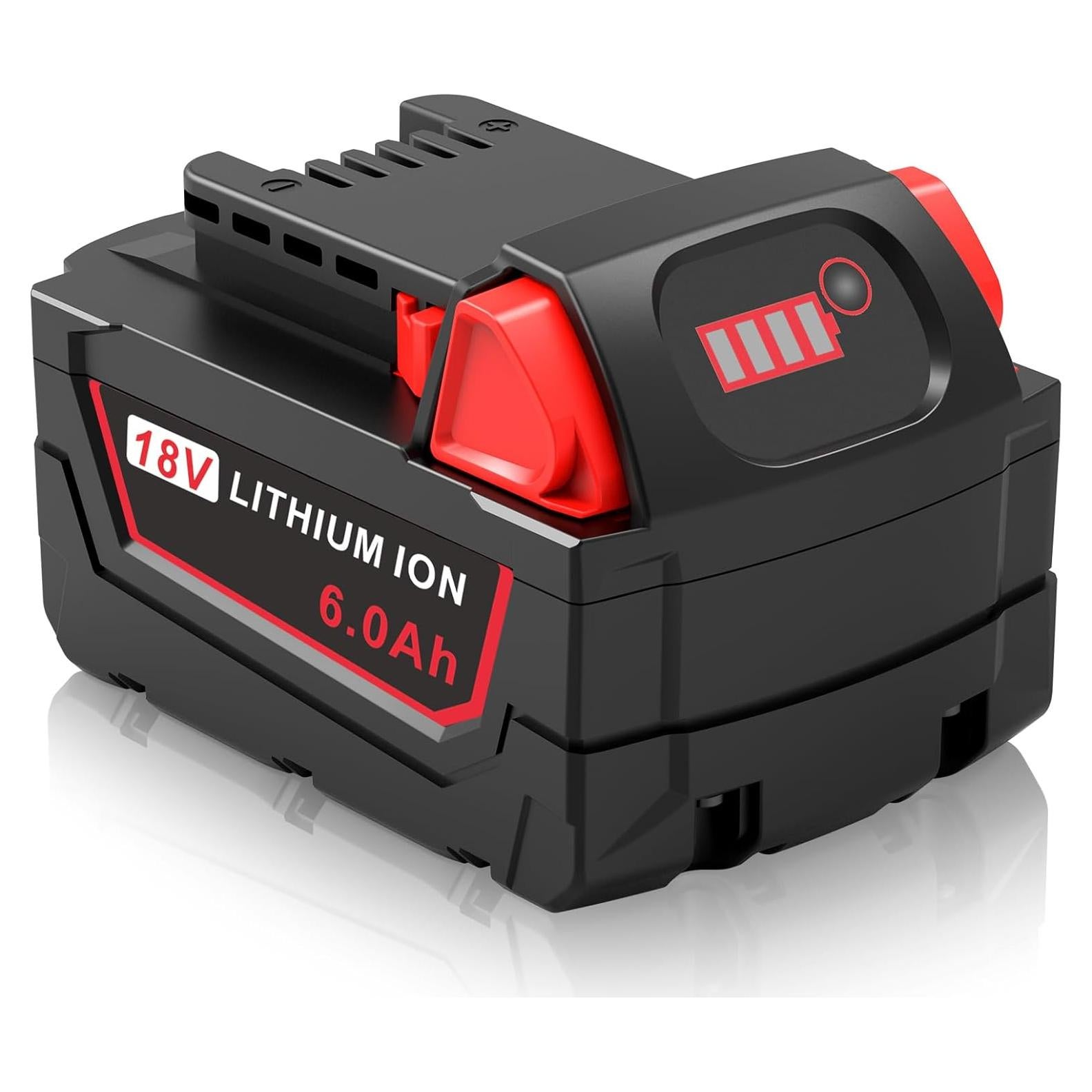 Batería de Litio 6.0Ah 18V para Milwaukee M18 - Reemplazo
