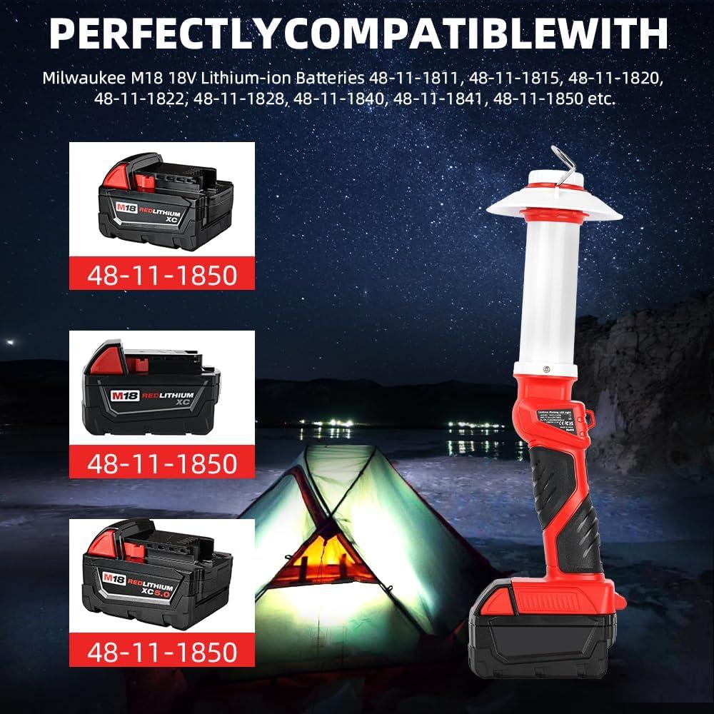 Linterna portátil 8W 800LM Milwaukee M18 USB camping