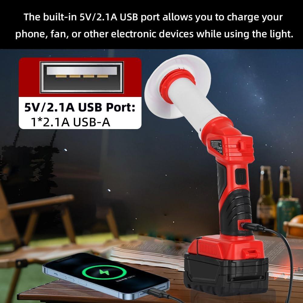 Linterna portátil 8W 800LM Milwaukee M18 USB camping