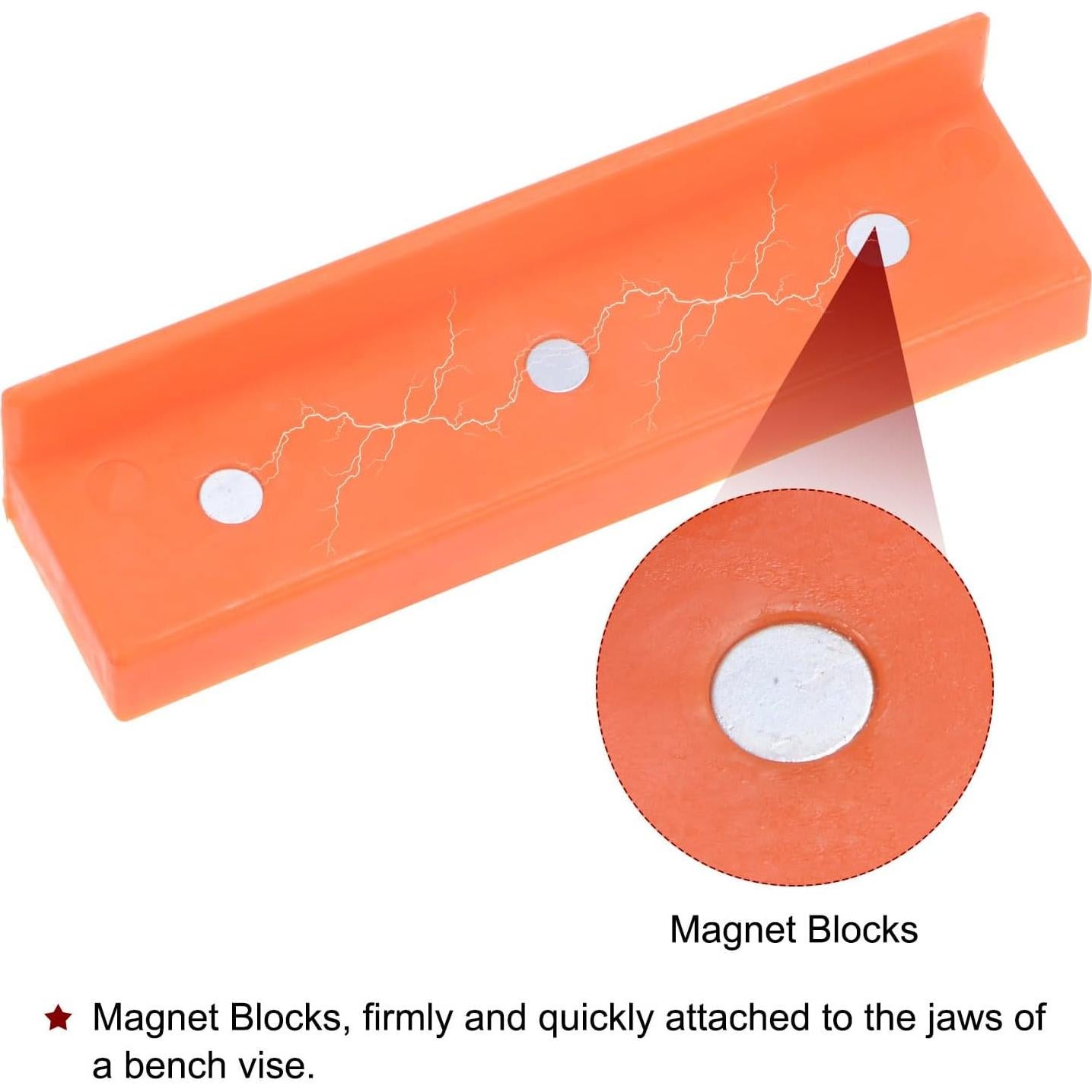 Mandíbulas Magnéticas HARFINGTON 98mm Nylon Amarillo