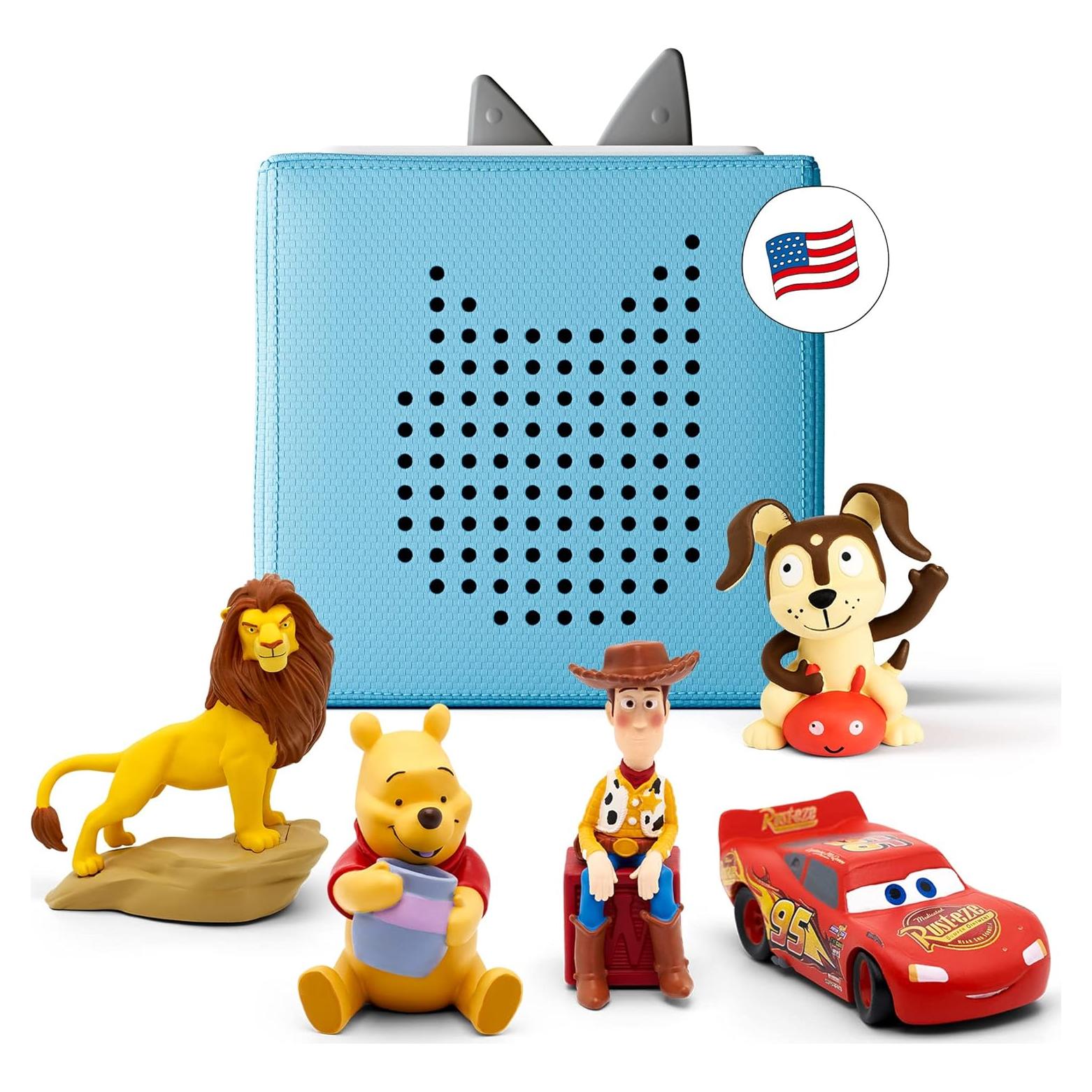 Toniebox Reproductor de Audio Infantil Tonies Disney Azul Claro