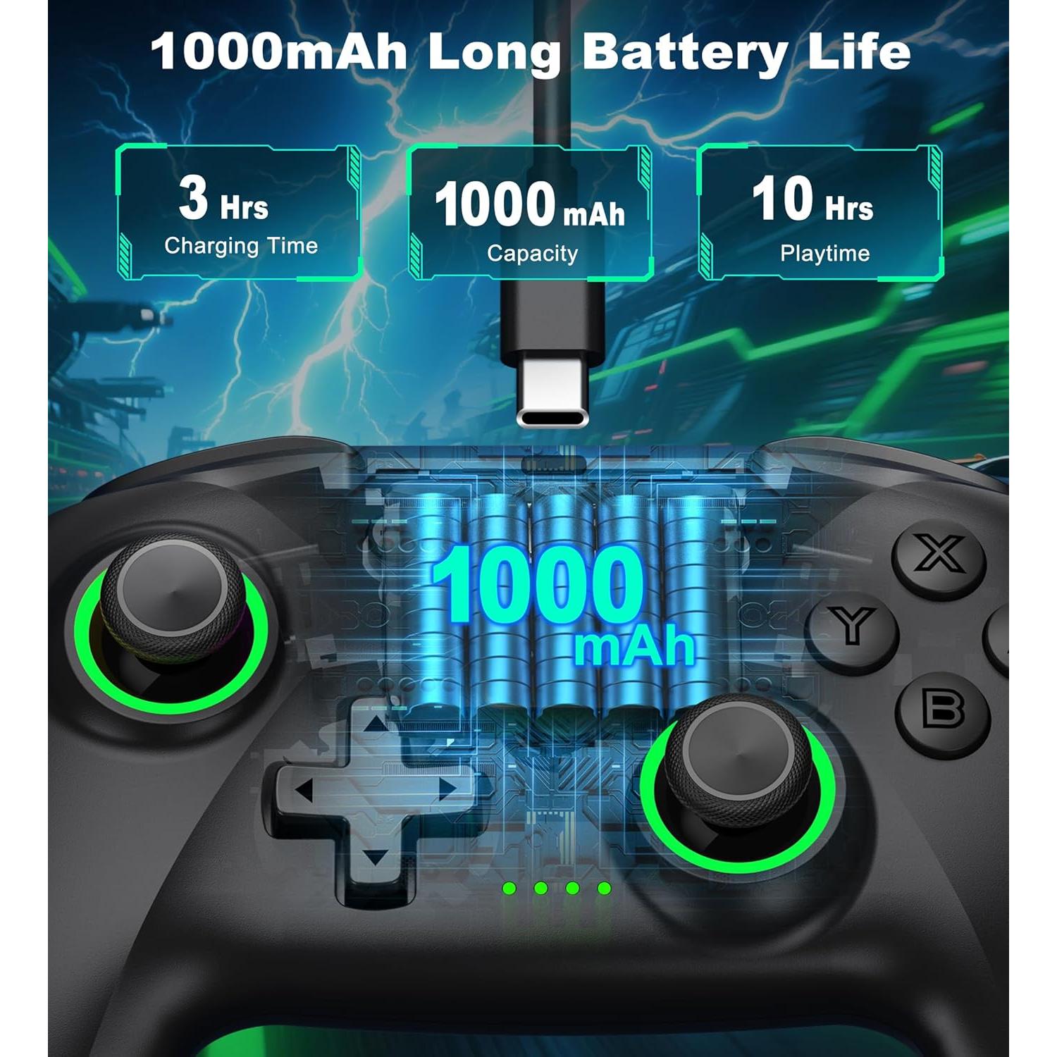 Controlador Inalámbrico Bluetooth AIfasterfly para PC y Switch