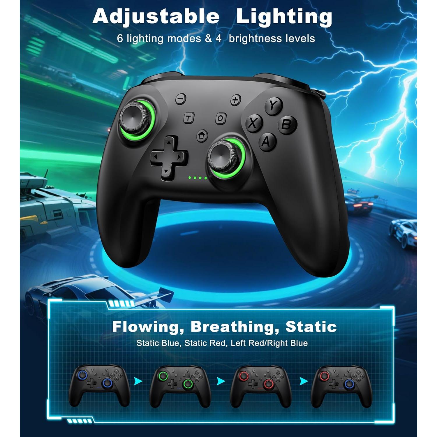 Controlador Inalámbrico Bluetooth AIfasterfly para PC y Switch