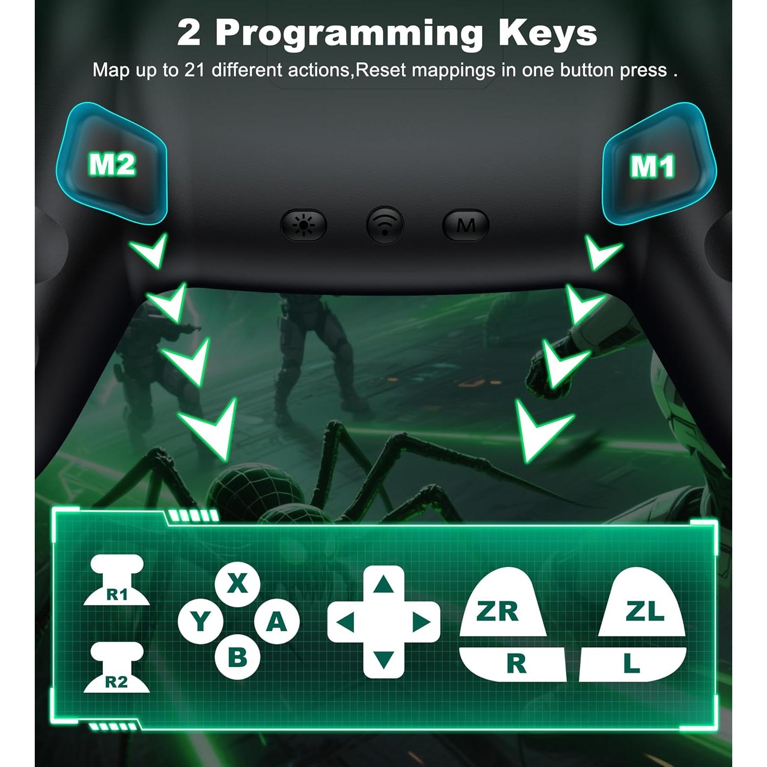Controlador Inalámbrico Bluetooth AIfasterfly para PC y Switch