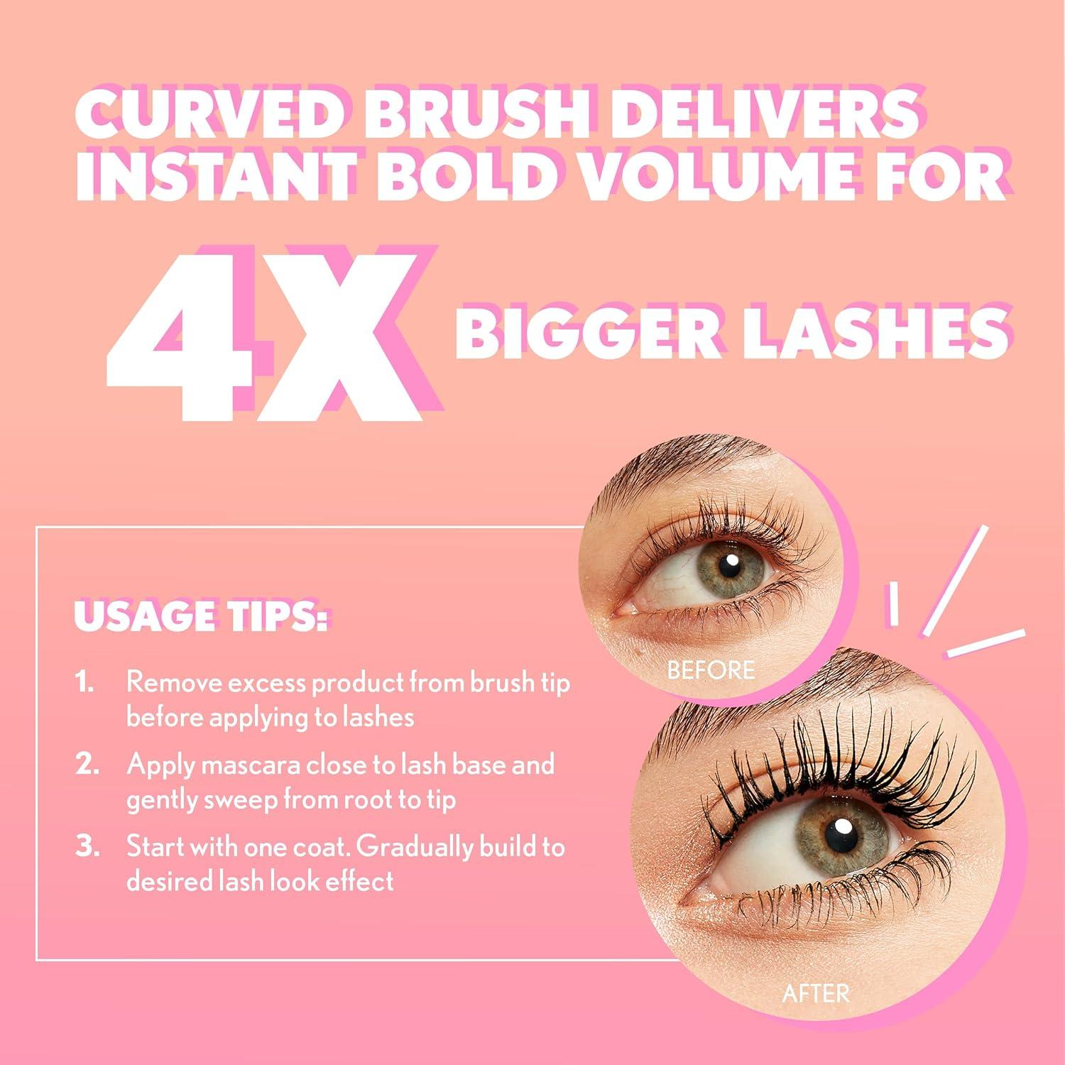 Máscara 3D CoverGirl Negro Intenso, Cera Lifting, 24h