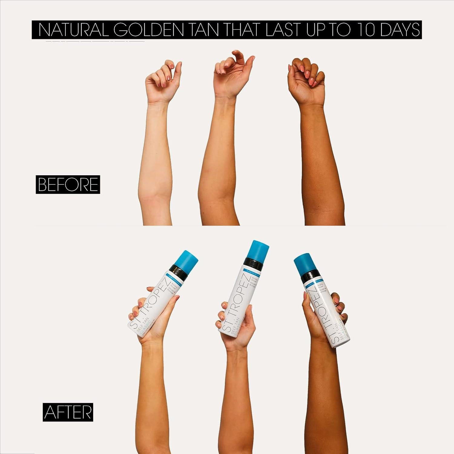 Auto Bronceador Mousse St.Tropez 240ml Vegano Sin Rayas